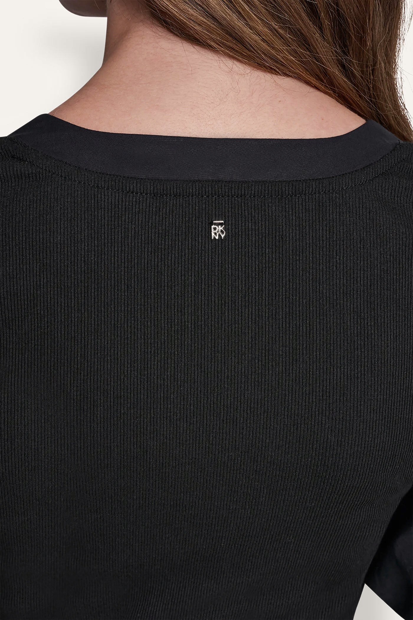RIB HENLEY MIDI DRESS WITH PUFF SLEEVES VIEW 8 | MIDI DRESSES