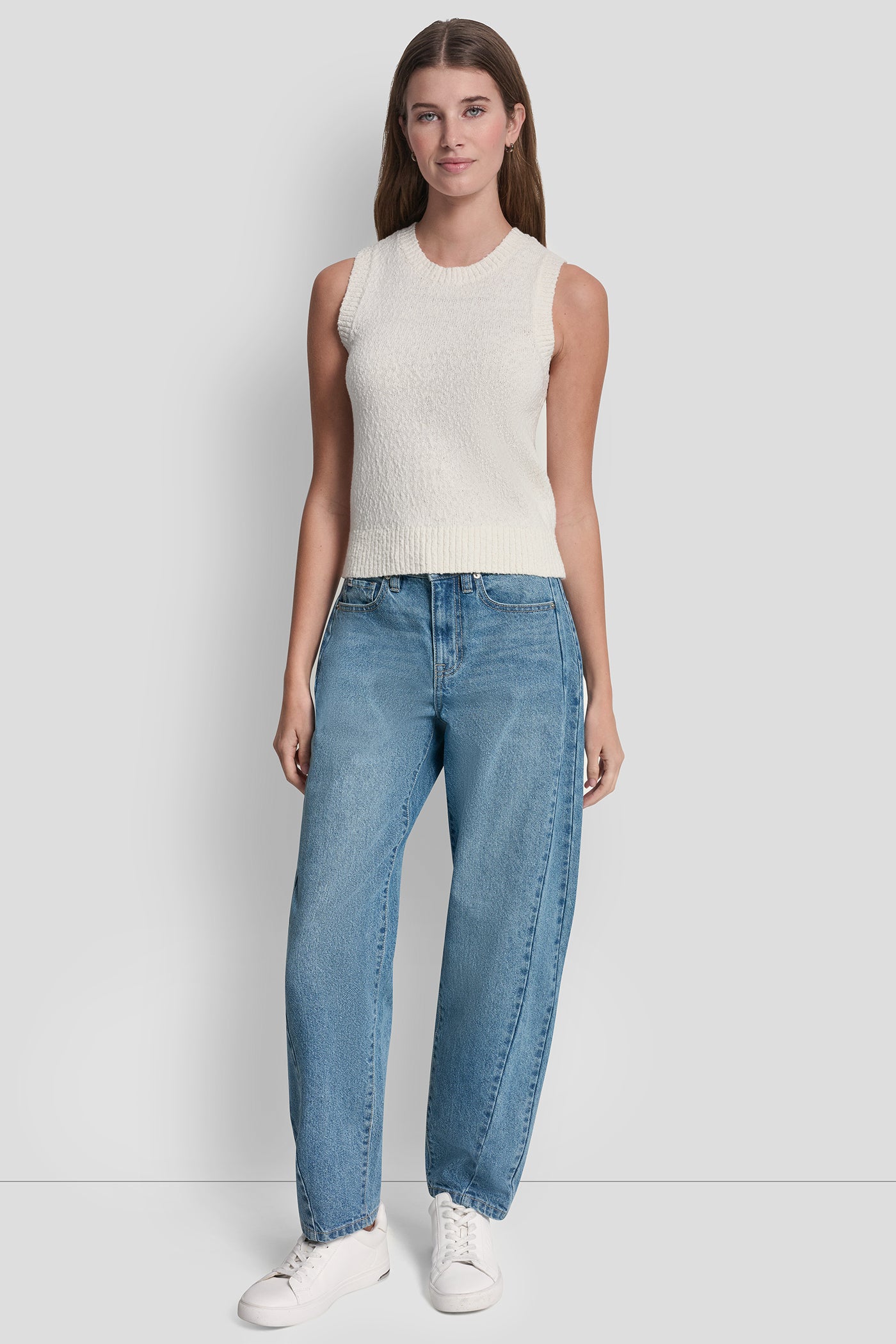 CREW NECK SLEEVELESS SWEATER VIEW 5 | The Vacation Edit