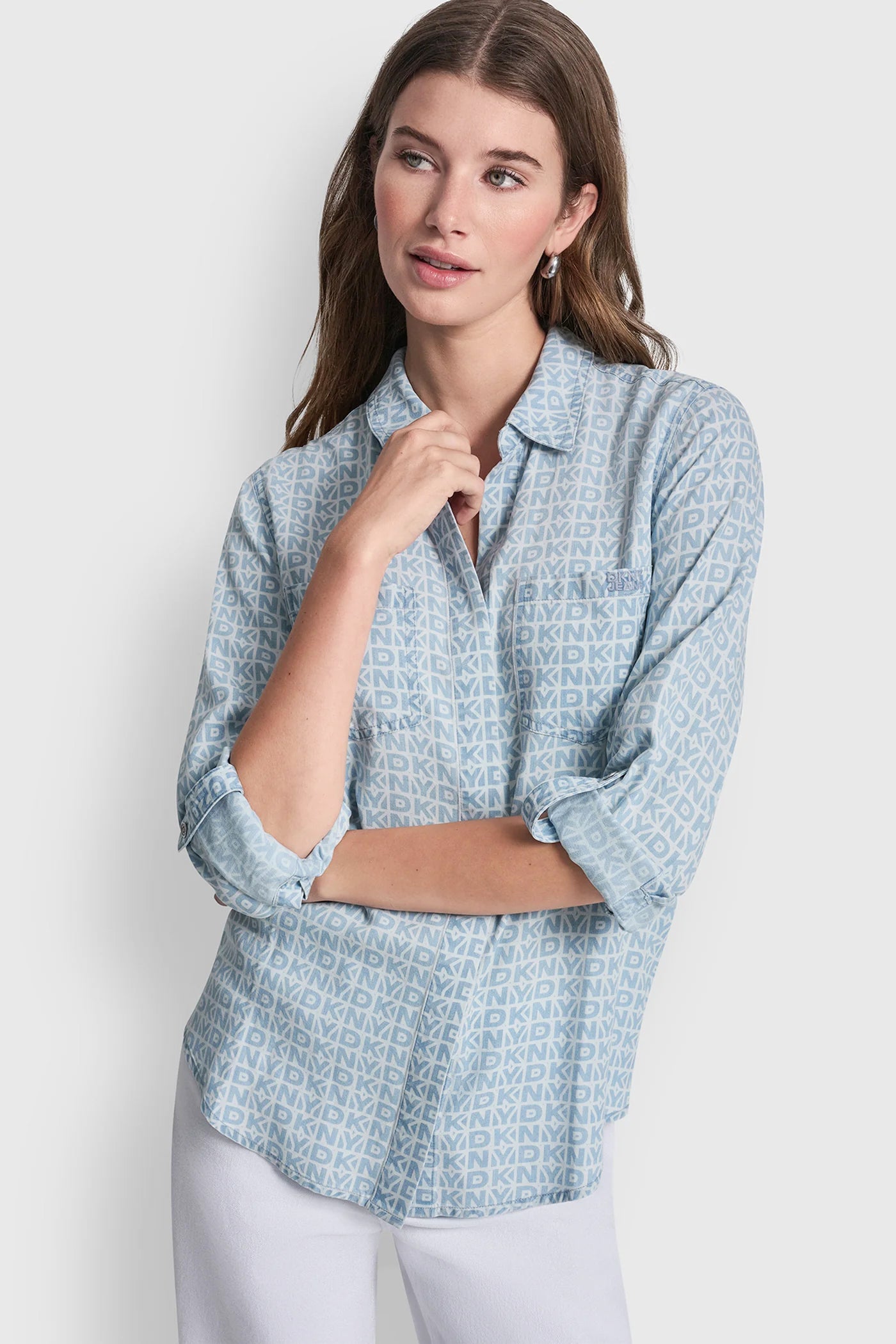 GARMENT DYE SPLIT BACK SHIRT VIEW 6 | MUST-HAVES