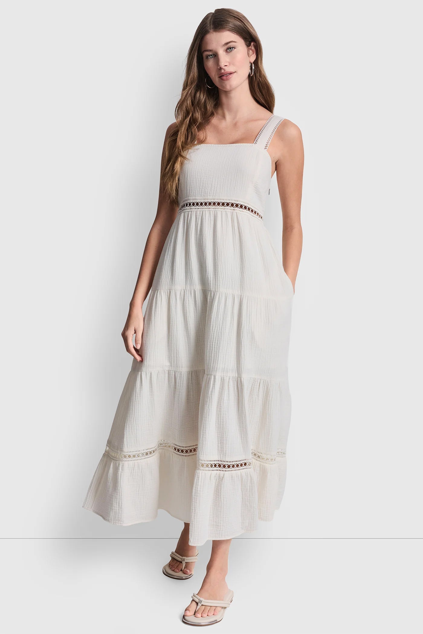 TIERED TANK MAXI DRESS VIEW 4 | Clothing