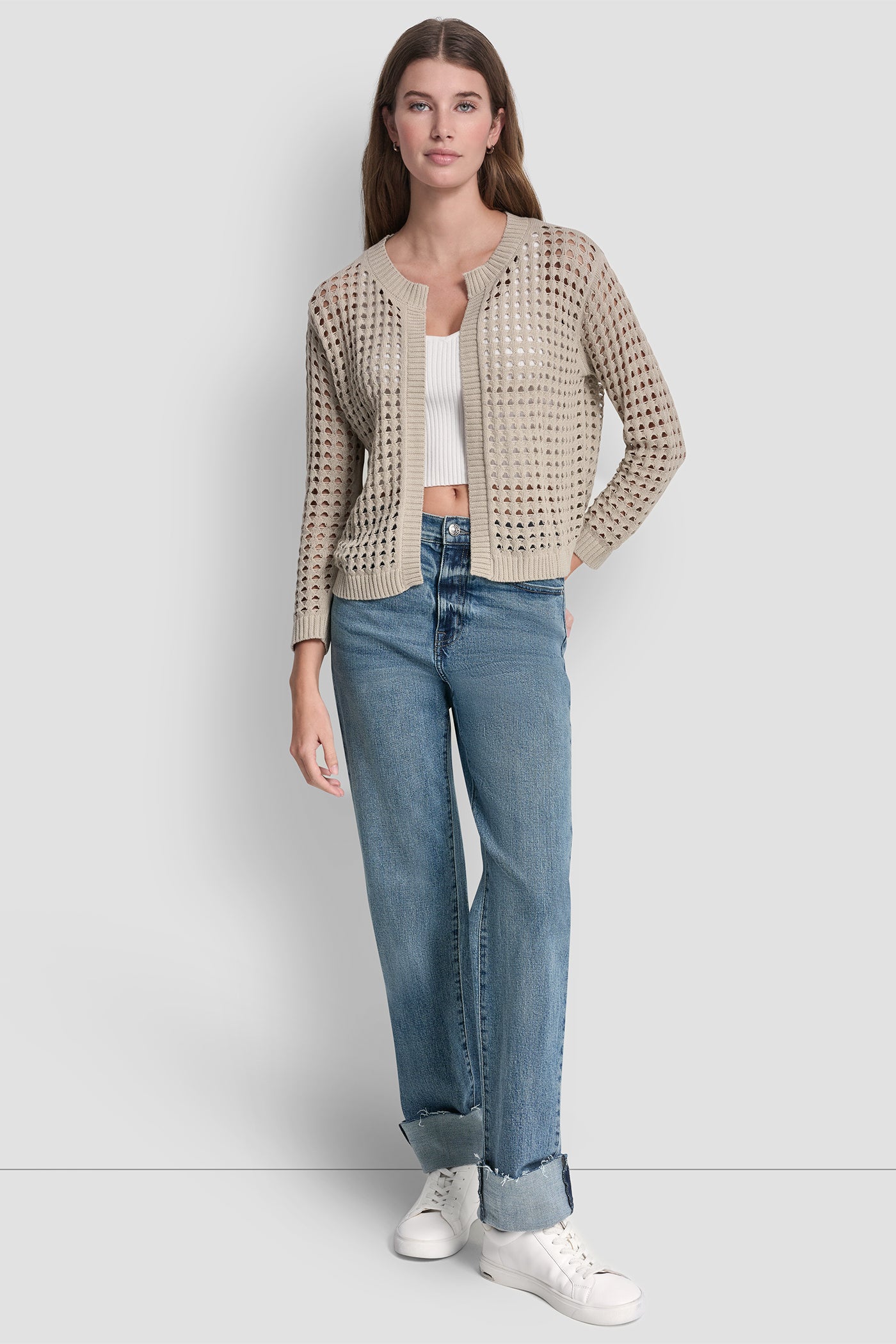 OPEN-STITCH CARDIGAN VIEW 4 | Clothing