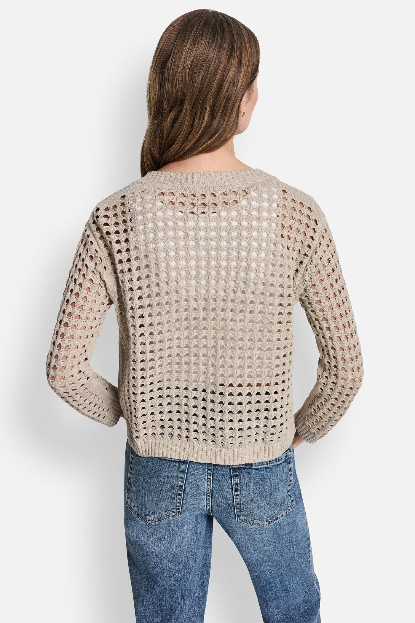 OPEN-STITCH CARDIGAN VIEW 3 | SALE