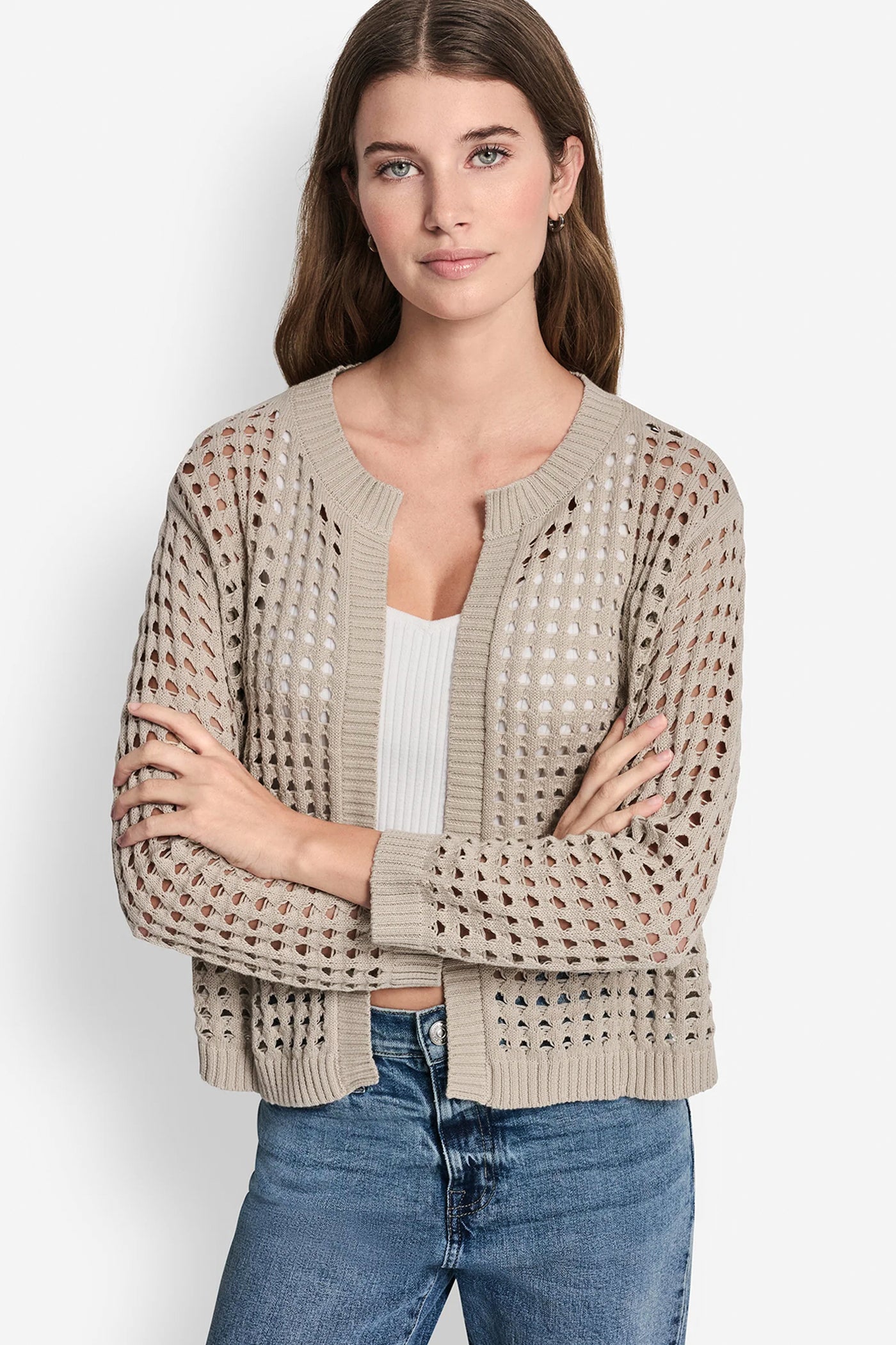 OPEN-STITCH CARDIGAN VIEW 5 | SALE