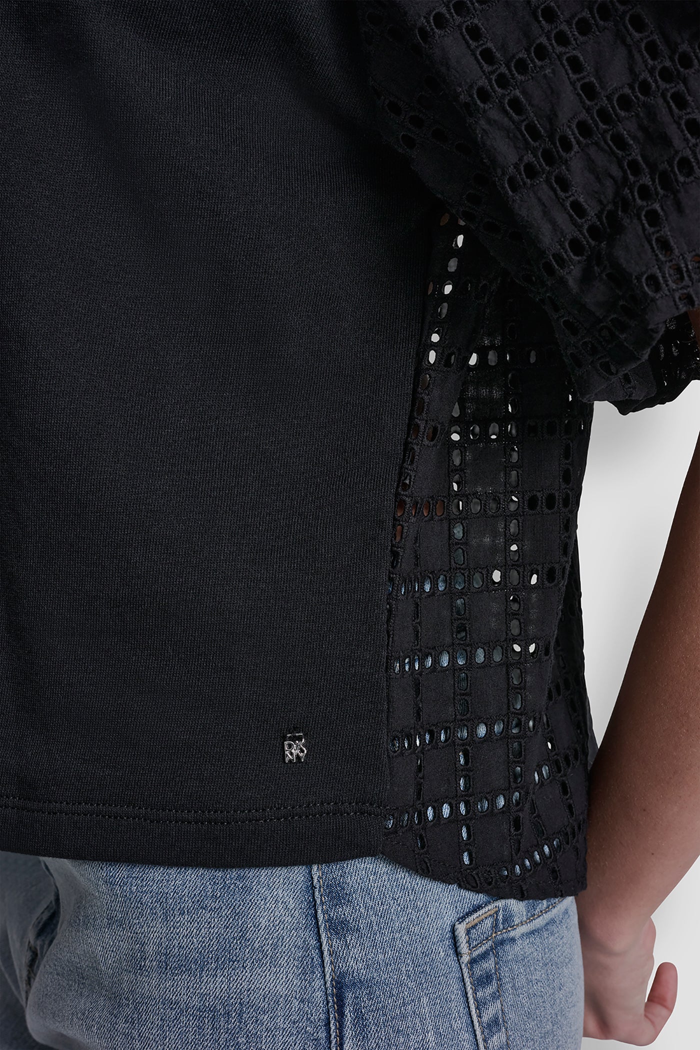 EYELET PUFF SLEEVE SHIRT VIEW 6 | Clothing