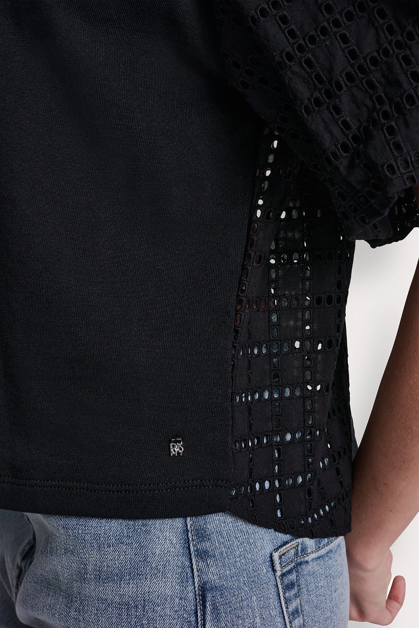 EYELET PUFF SLEEVE SHIRT VIEW 5 | WOMEN'S SWEATERS & TOPS