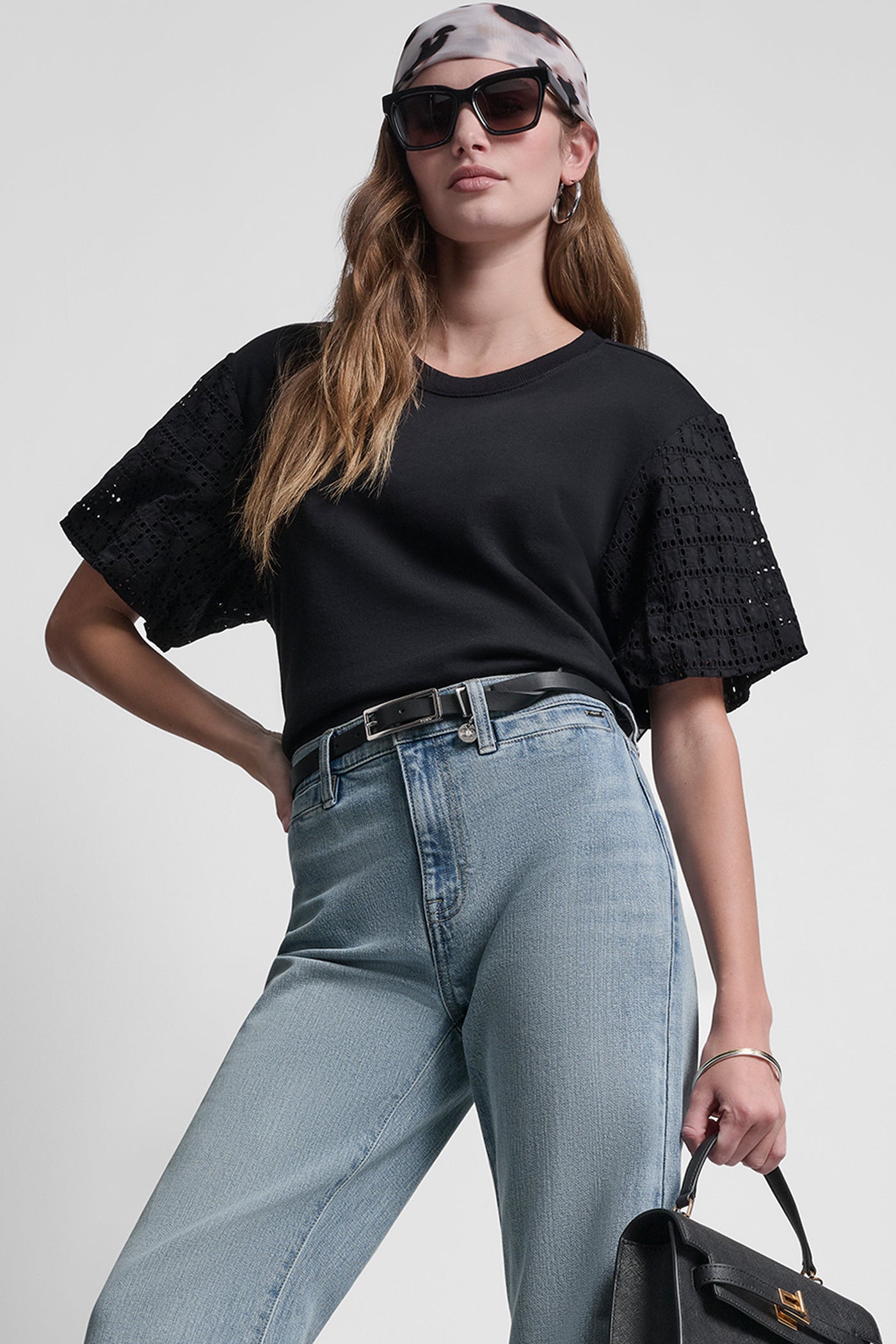 EYELET PUFF SLEEVE SHIRT VIEW 5 | Clothing