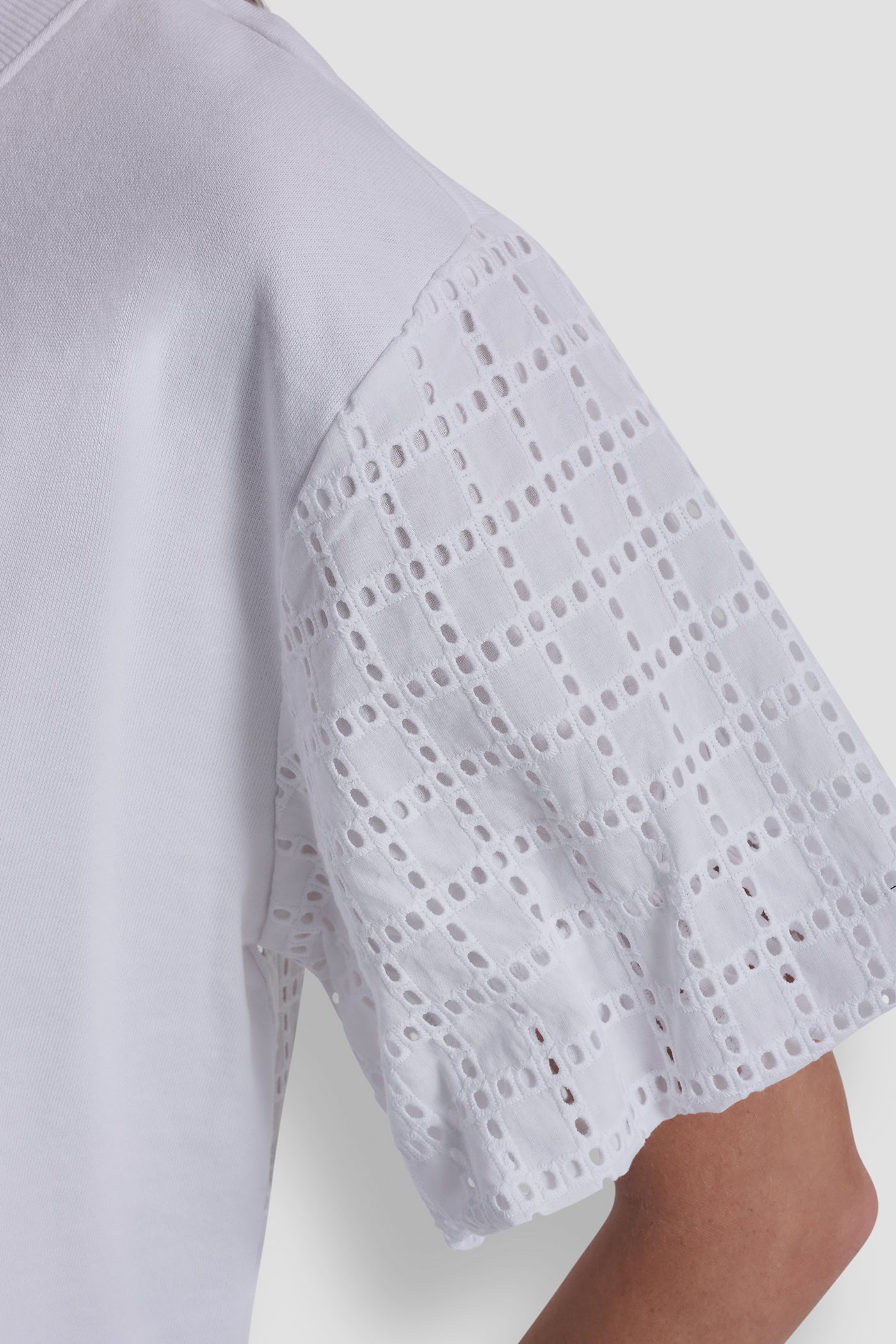 EYELET PUFF SLEEVE SHIRT VIEW 6 | Clothing