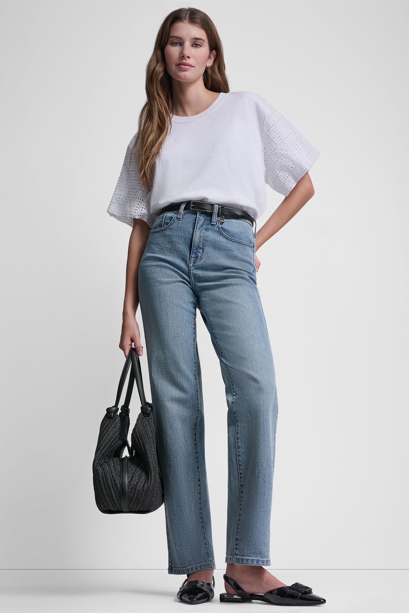 EYELET PUFF SLEEVE SHIRT VIEW 7 | Clothing