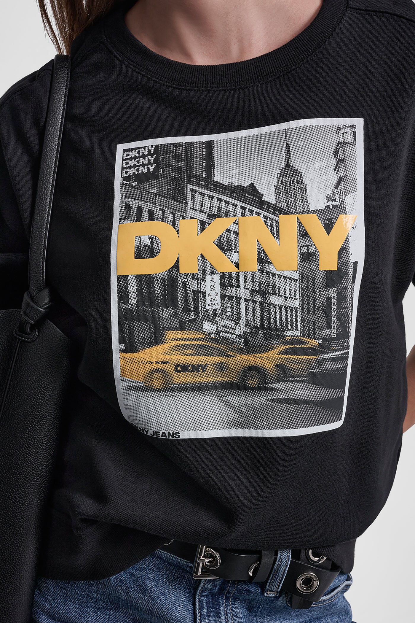DKNY TAXI PHOTOREAL LOGO SWEATSHIRT VIEW 5