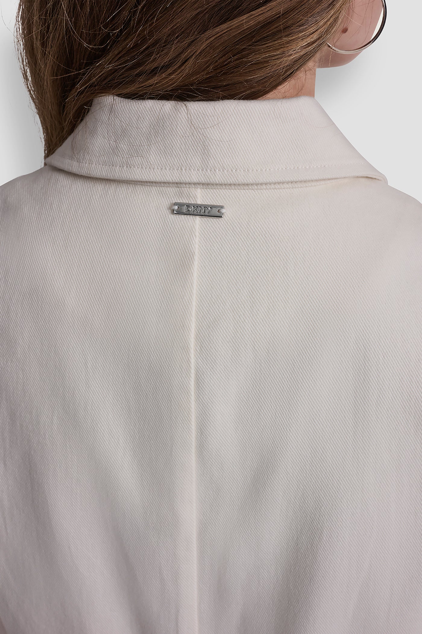TEXTURE TWILL BUTTON-FRONT SHIRT VIEW 6 | NEW NEUTRALS