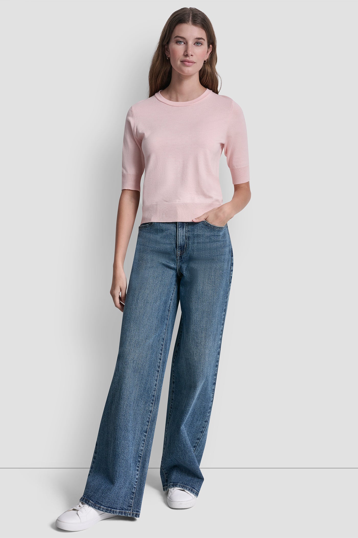 ELBOW SLEEVE CREW NECK SWEATER VIEW 5 | All Products