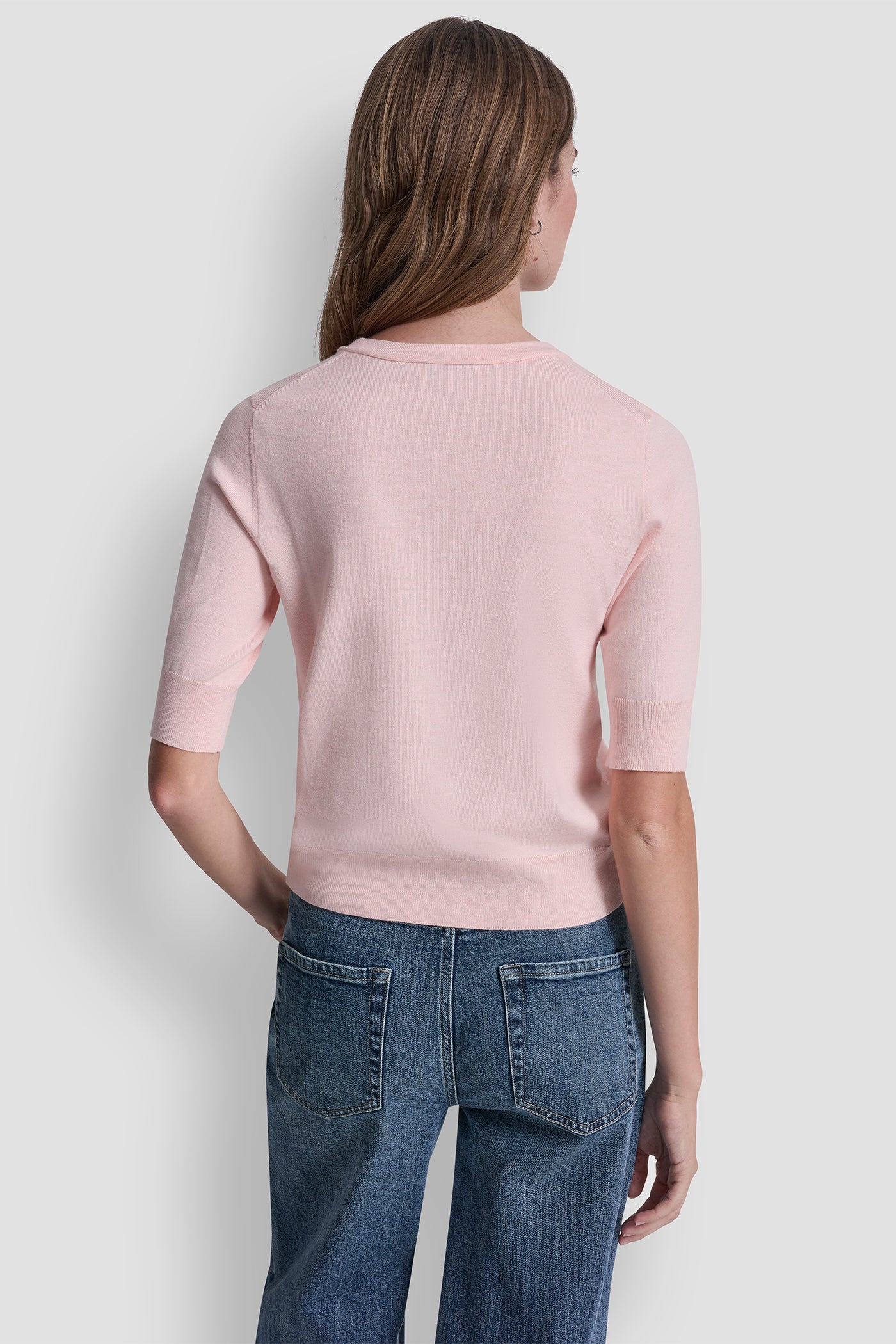 ELBOW SLEEVE CREW NECK SWEATER VIEW 3 | All Products