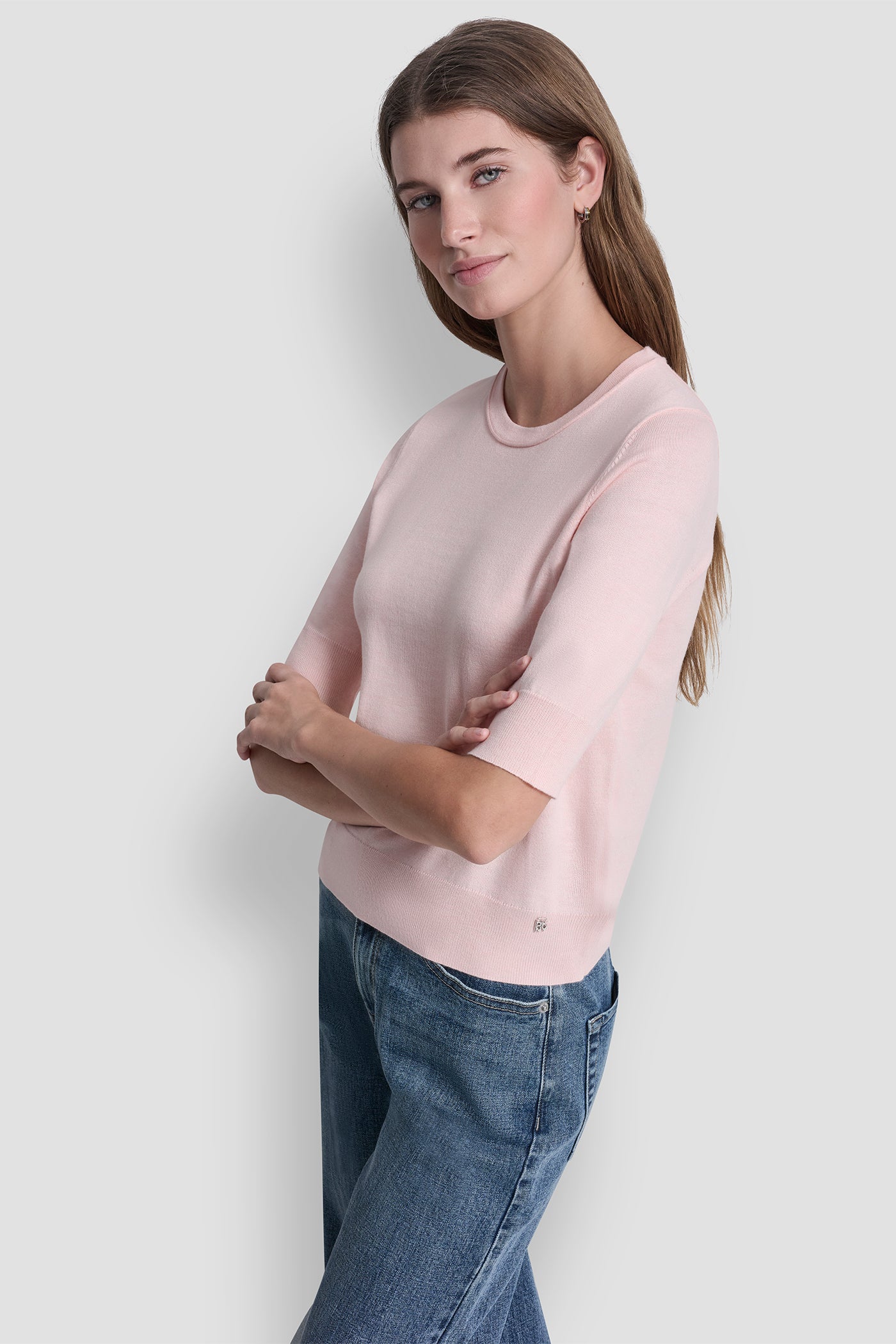 ELBOW SLEEVE CREW NECK SWEATER VIEW 4 | All Products