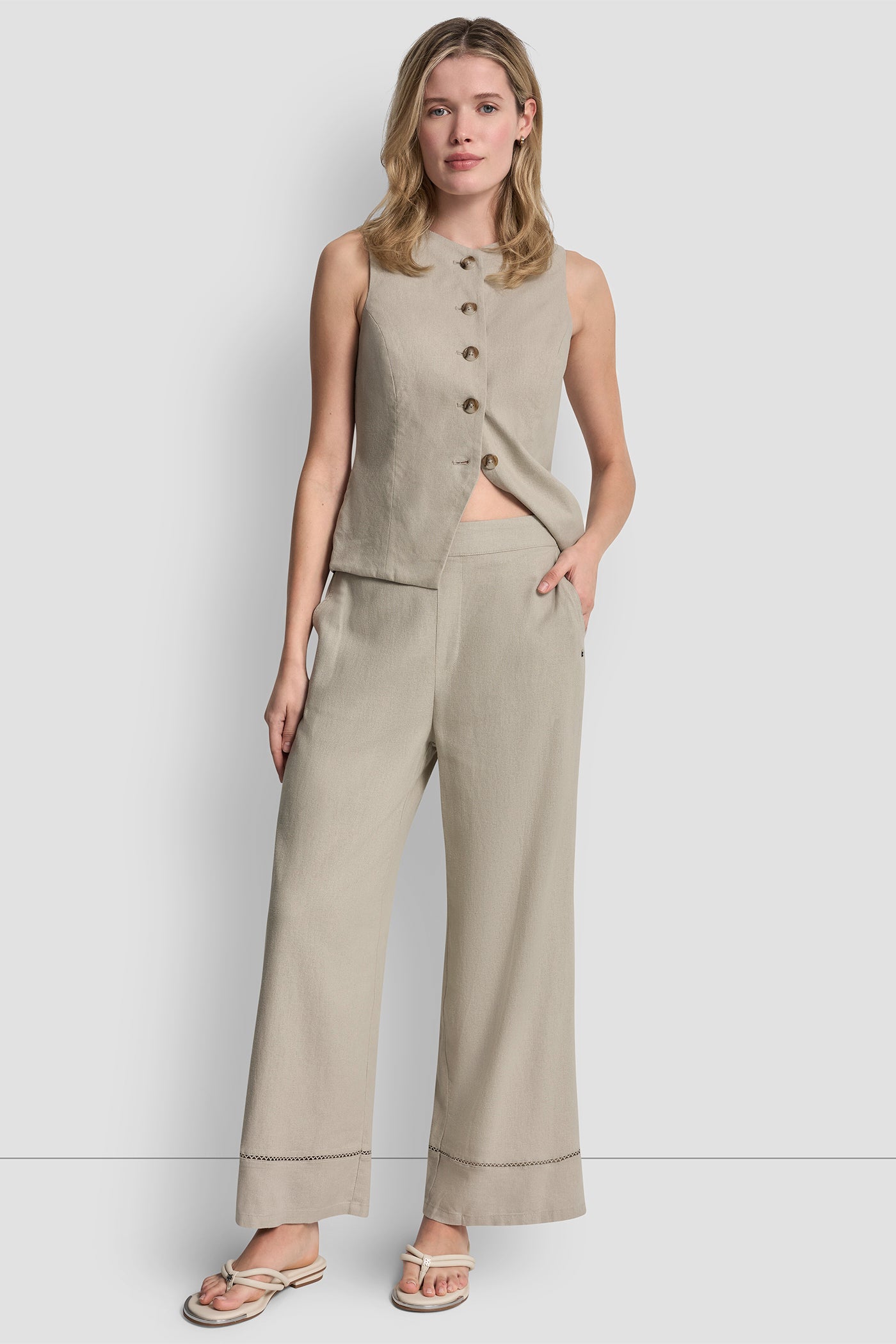 LINEN-BLEND PANT VIEW 6 | The Vacation Edit