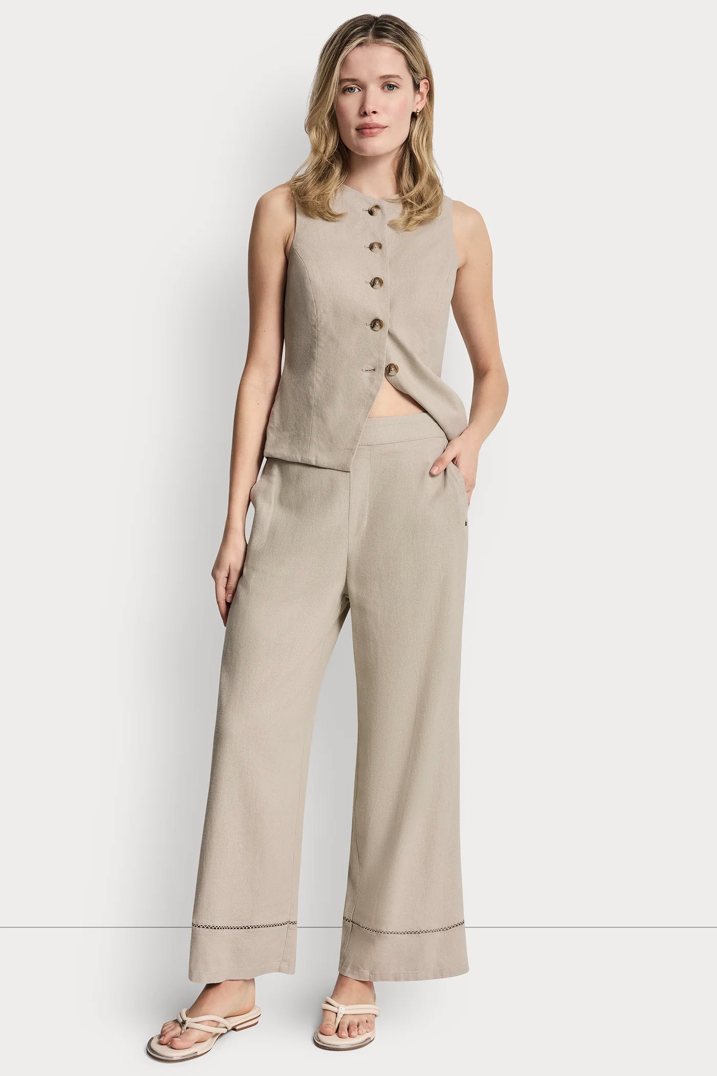LINEN-BLEND PANT VIEW 6 | Spring 2026