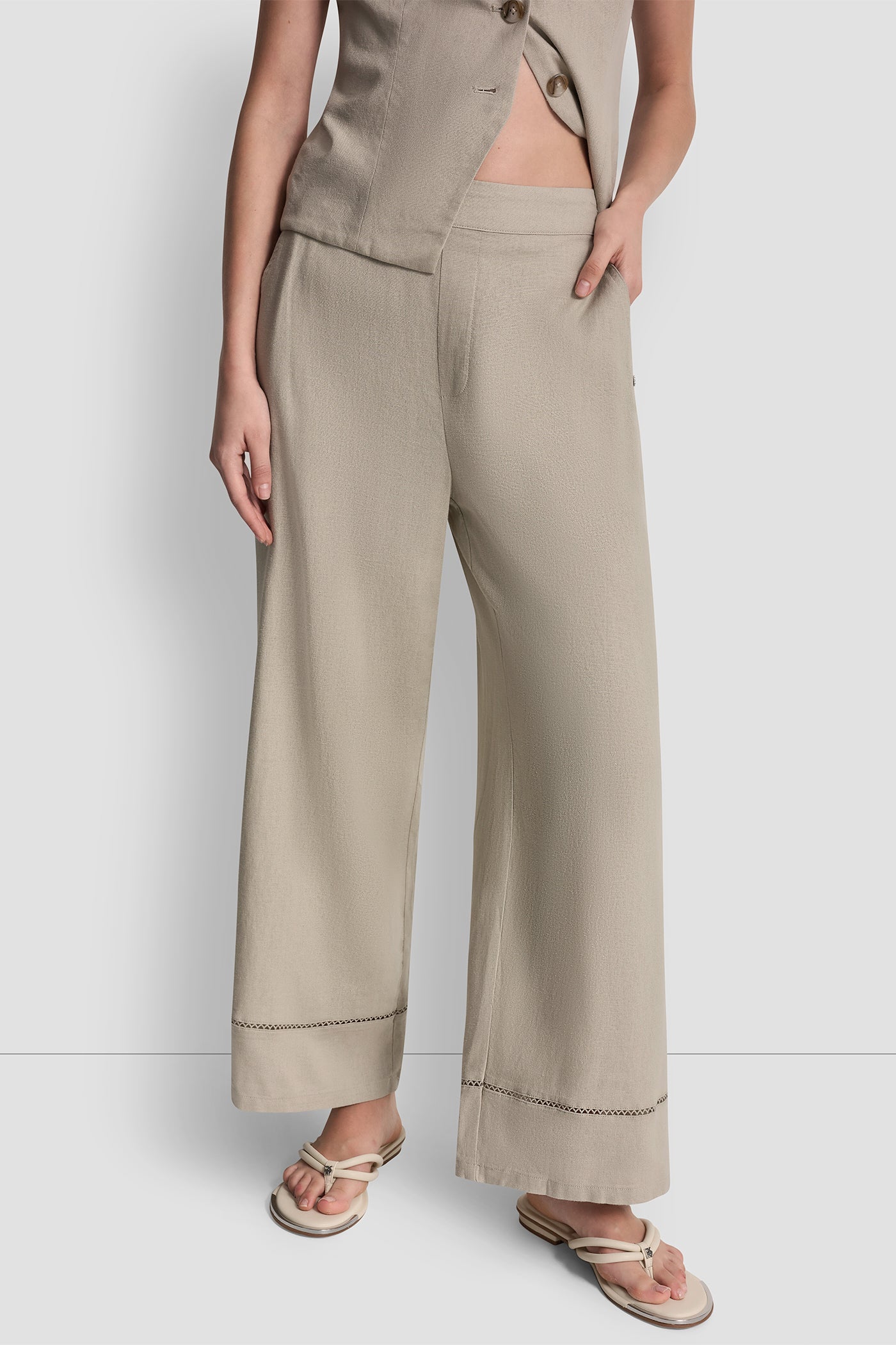 LINEN-BLEND PANT VIEW 4 | The Vacation Edit