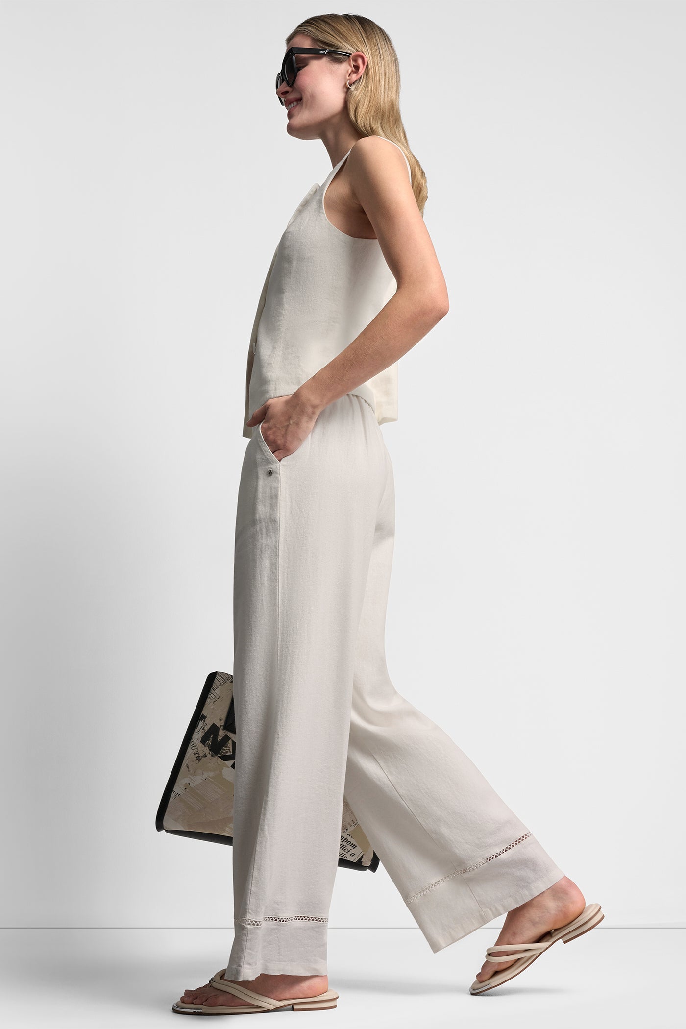 LINEN-BLEND PANT VIEW 5 | The Vacation Edit