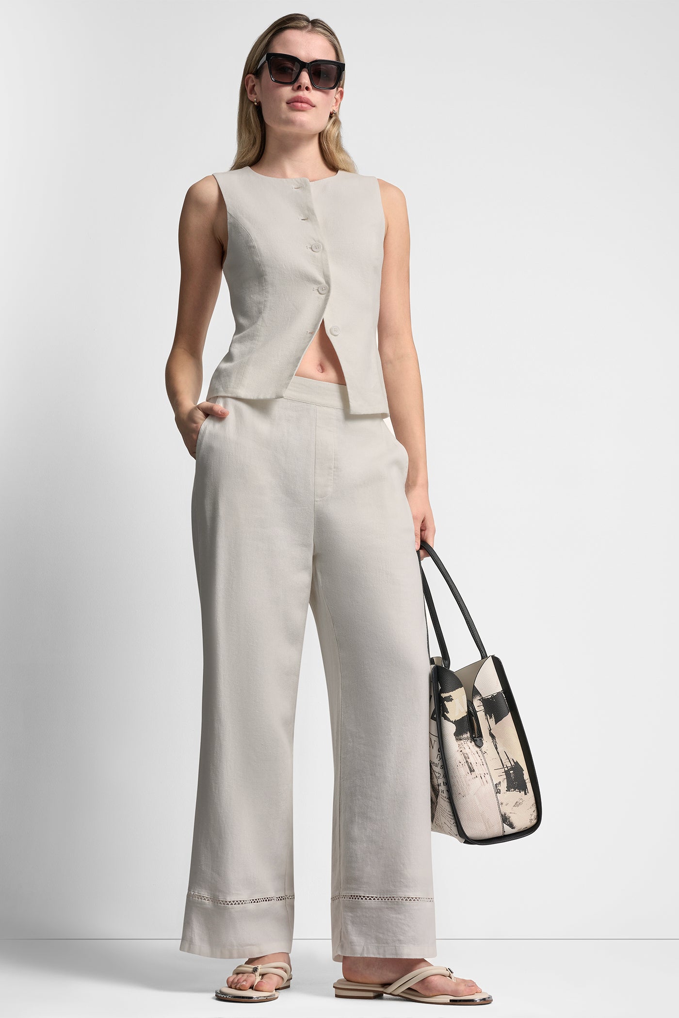 LINEN-BLEND PANT VIEW 7 | The Vacation Edit