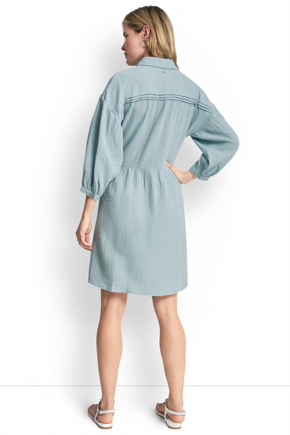 GAUZE V-NECK DRESS VIEW 2