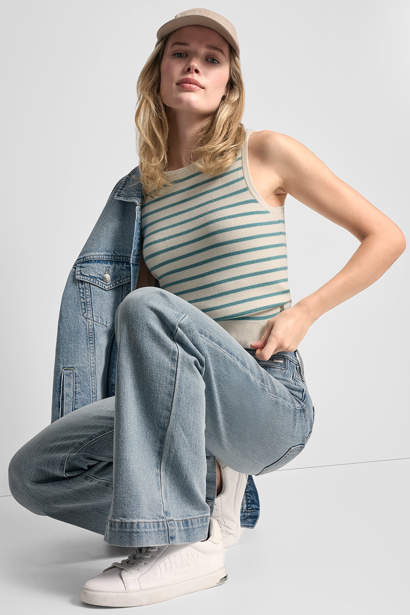 SLEEVELESS STRIPED SWEATER VIEW 7 | SPRING 2026