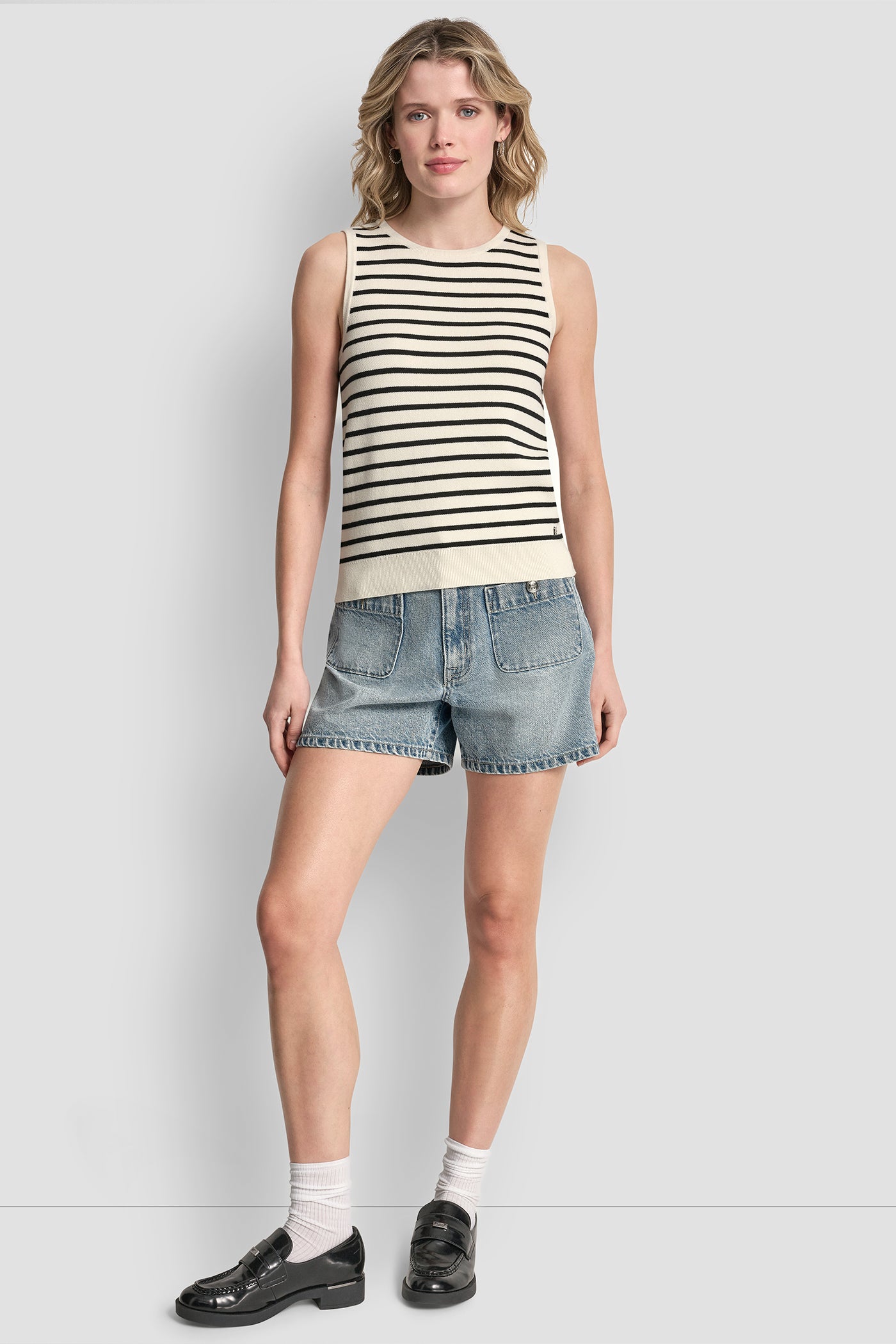 SLEEVELESS STRIPED SWEATER VIEW 5 | WOMEN'S SWEATERS & TOPS
