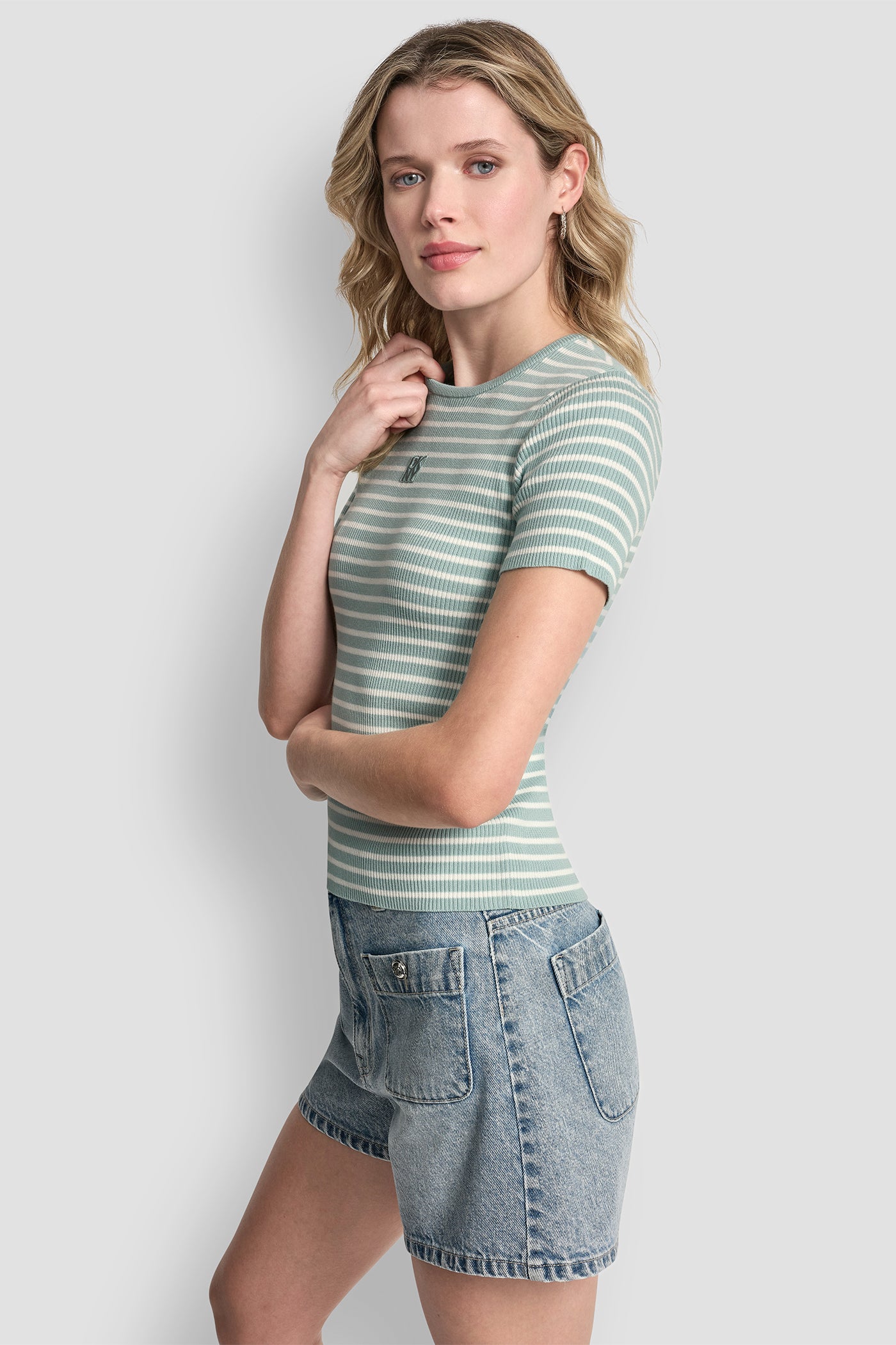 CREW NECK STRIPED TEE VIEW 4 | SPRING 2026