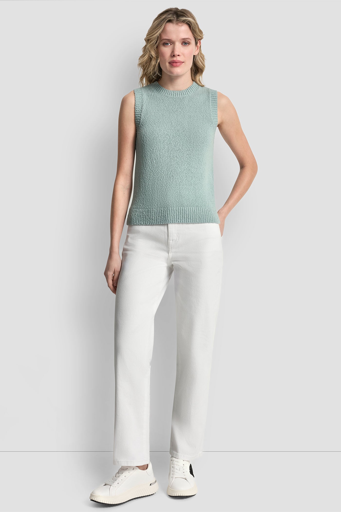 CREW NECK SLEEVELESS SWEATER VIEW 5 | The Vacation Edit