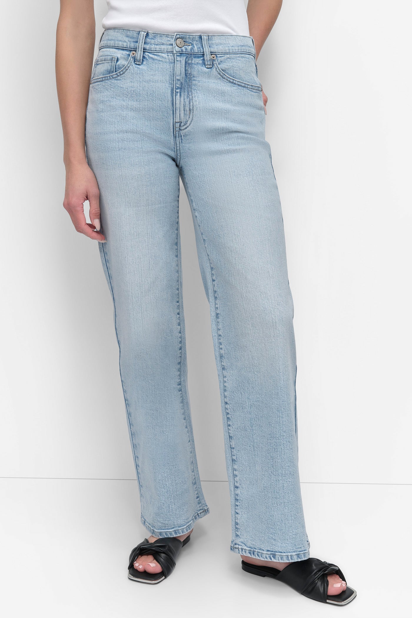 DOYERS HIGH-RISE TAILORED WIDE LEG JEAN, FRONT VIEW | Gifts Under $100