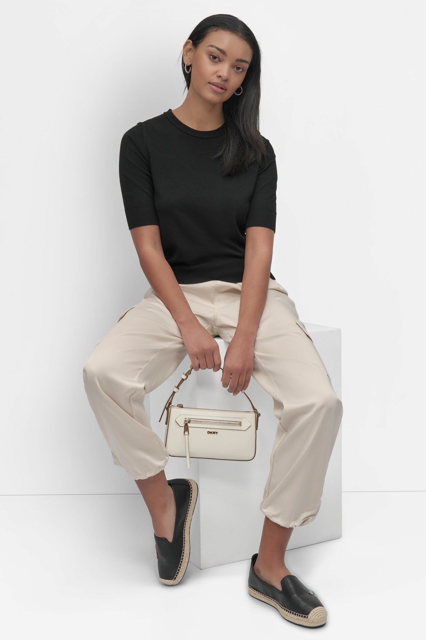 SOFT CARGO PANT WITH BUNGEE WAIST VIEW 7