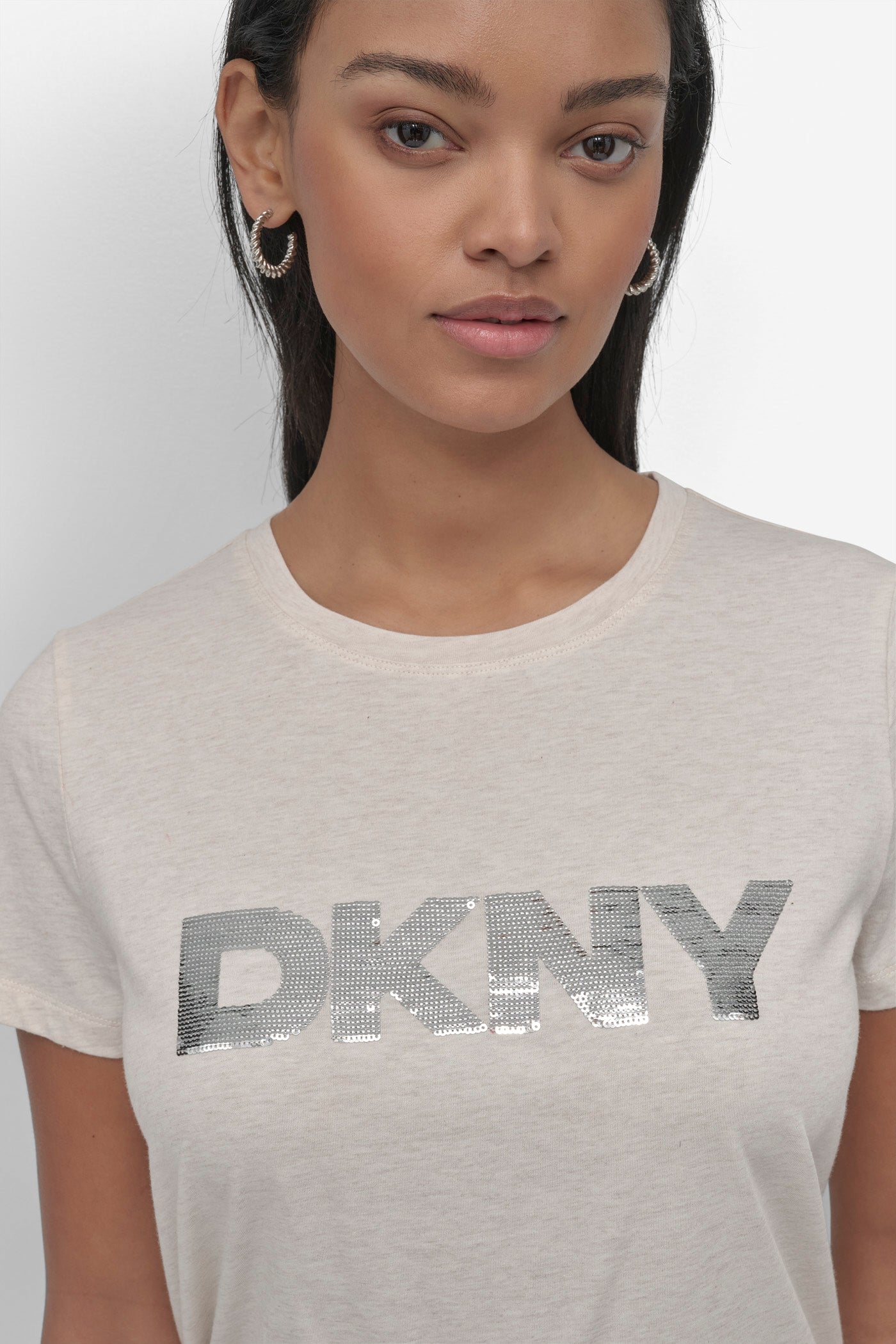 SEQUIN LOGO CREW NECK TEE VIEW 7