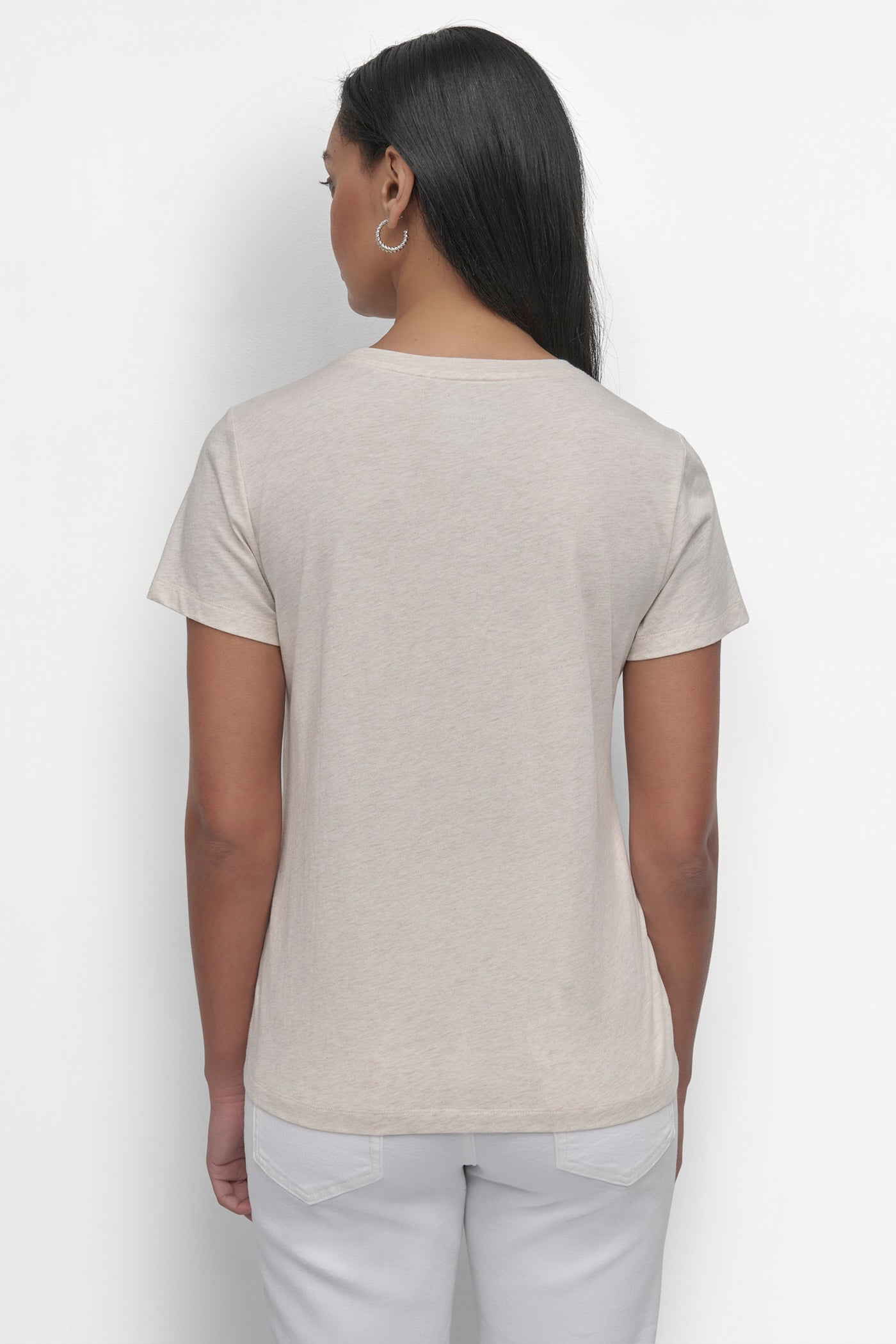SEQUIN LOGO CREW NECK TEE VIEW 3