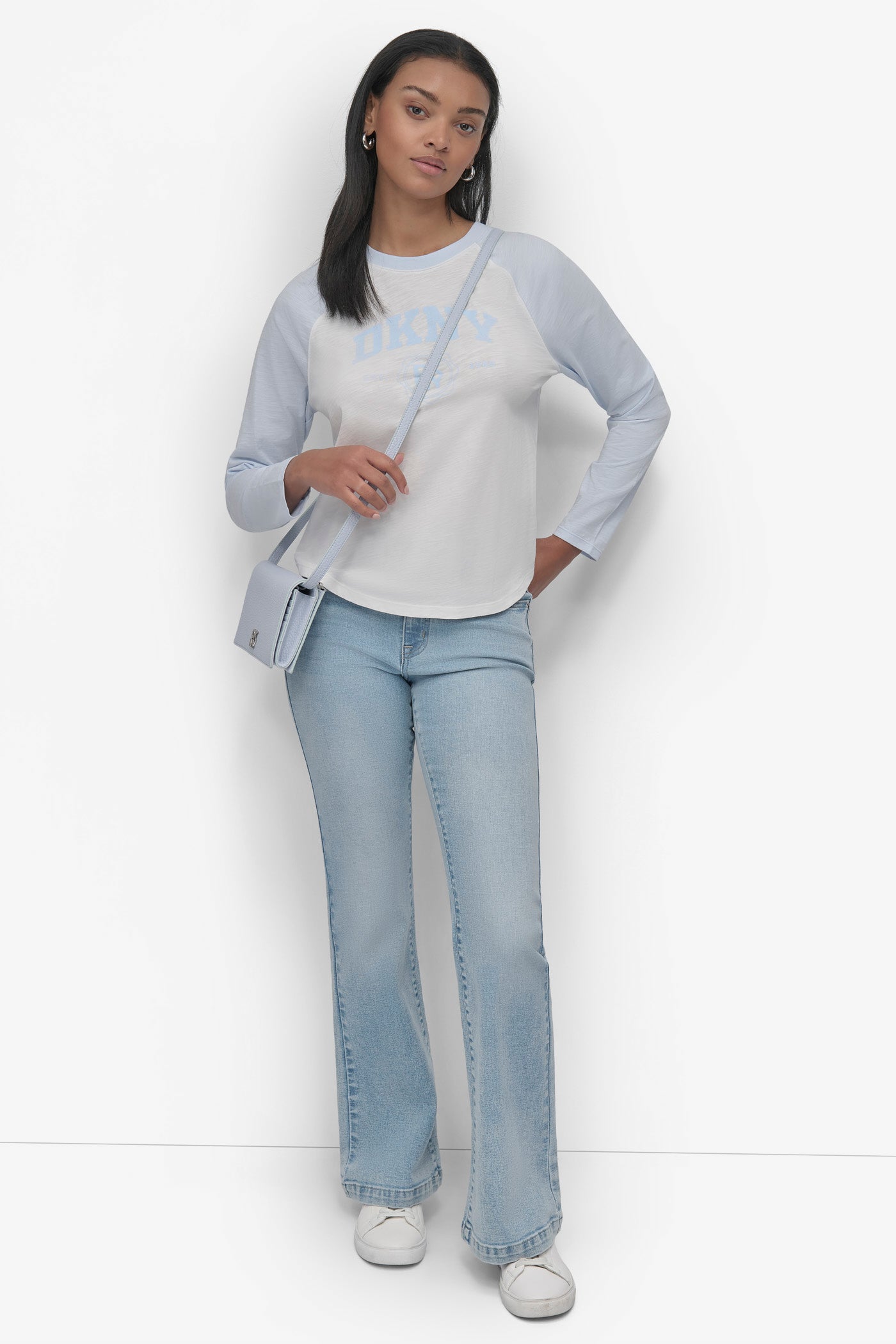 ARCHED NEW YORK  LOGO RAGLAN LONG SLEEVE TEE VIEW 5