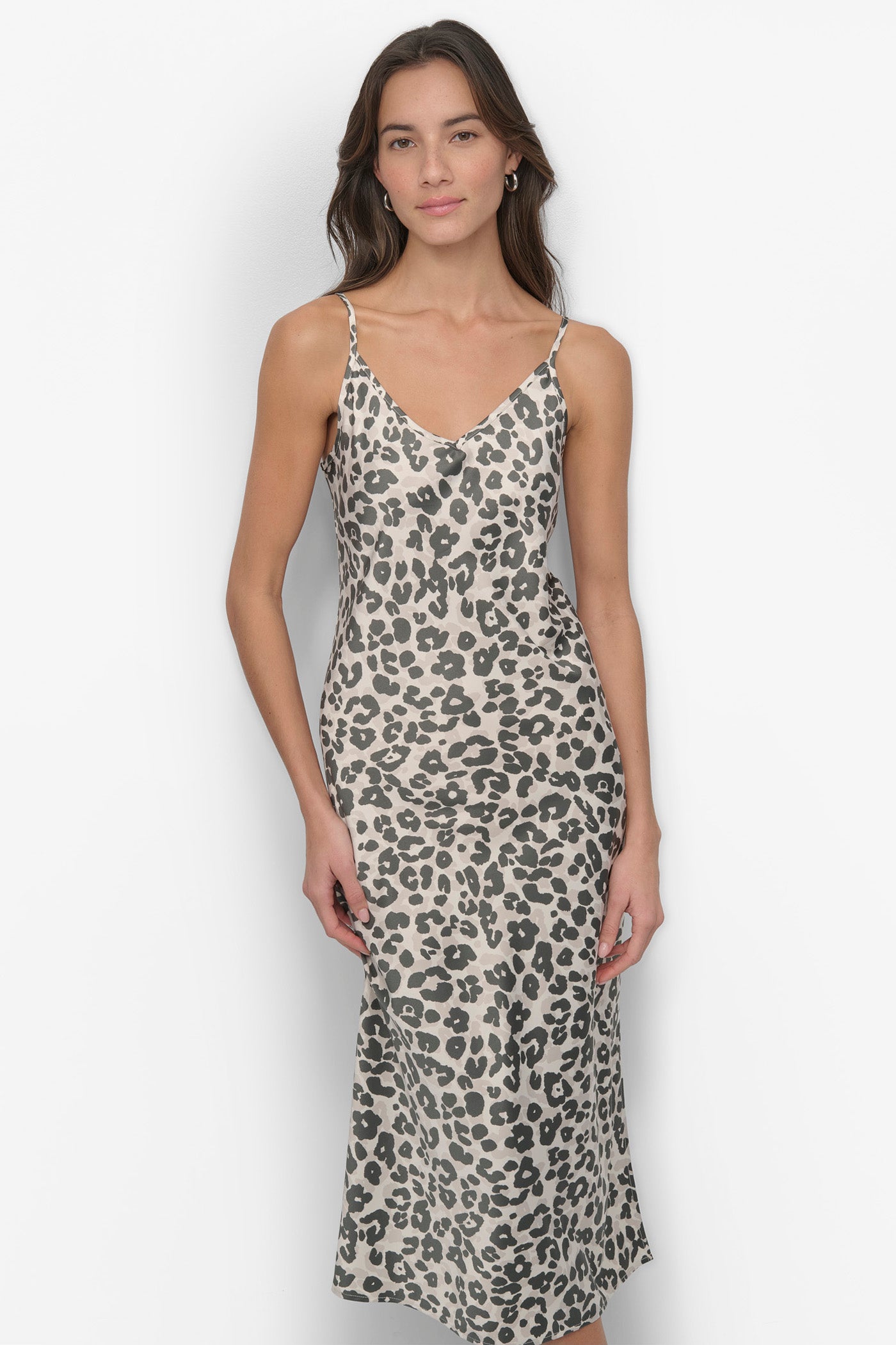 HIGH-SPLIT MIDI SLIP DRESS VIEW 5