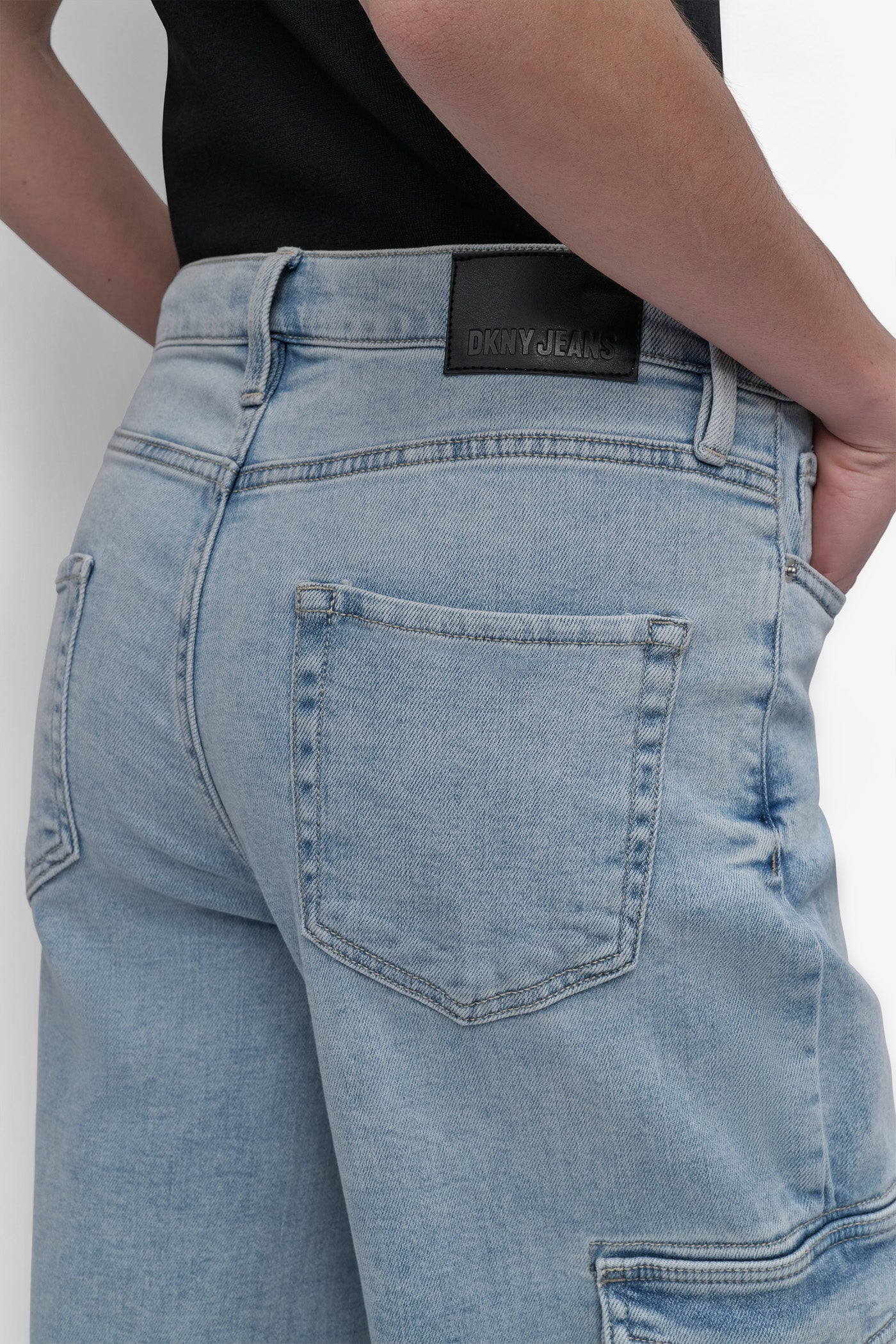 HIGH Rise Length WIDE LEG CARGO VIEW 5 | Denim Destination