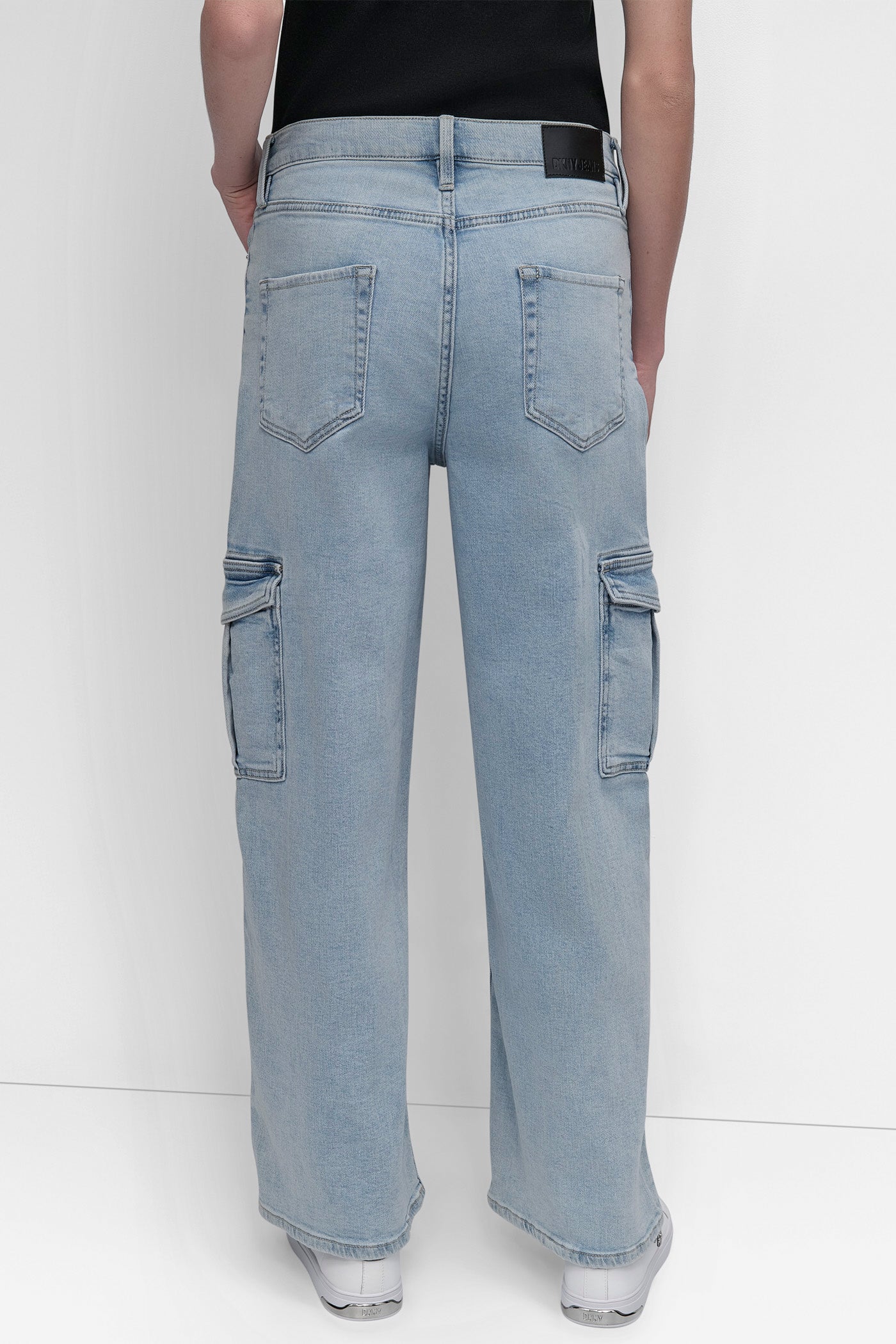 UNION SQUARE HIGH Rise Length WIDE LEG CARGO, VIEW 2 | Denim Destination