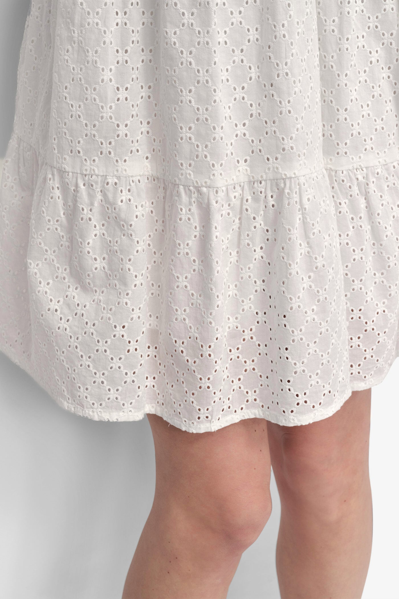 SLEEVELESS EYELET TIERED DRESS VIEW 6 | SELECT STYLES