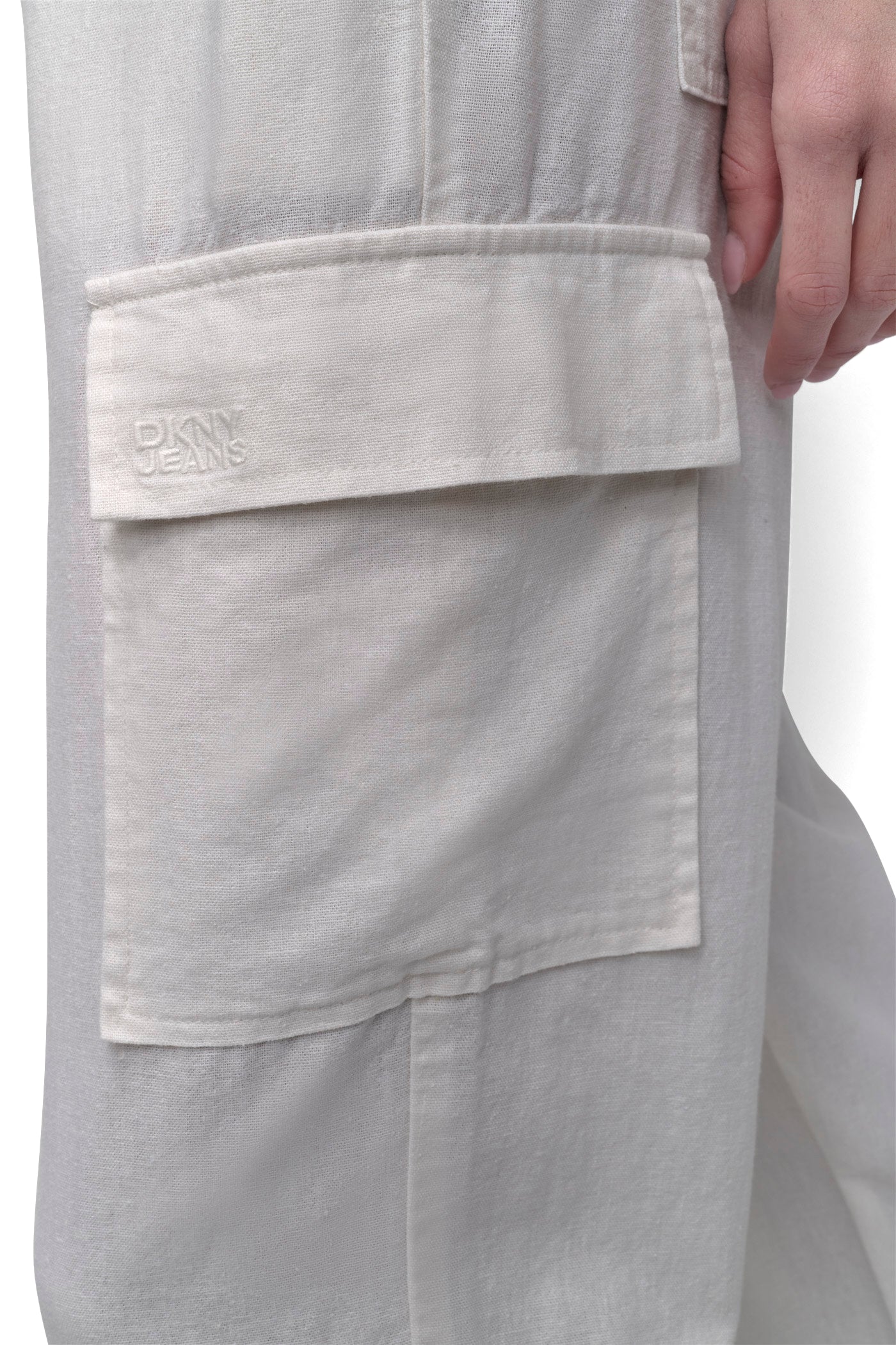 MIDRise Length CARGO PANTS WITH ELASTICATED VIEW 4 | Clothing