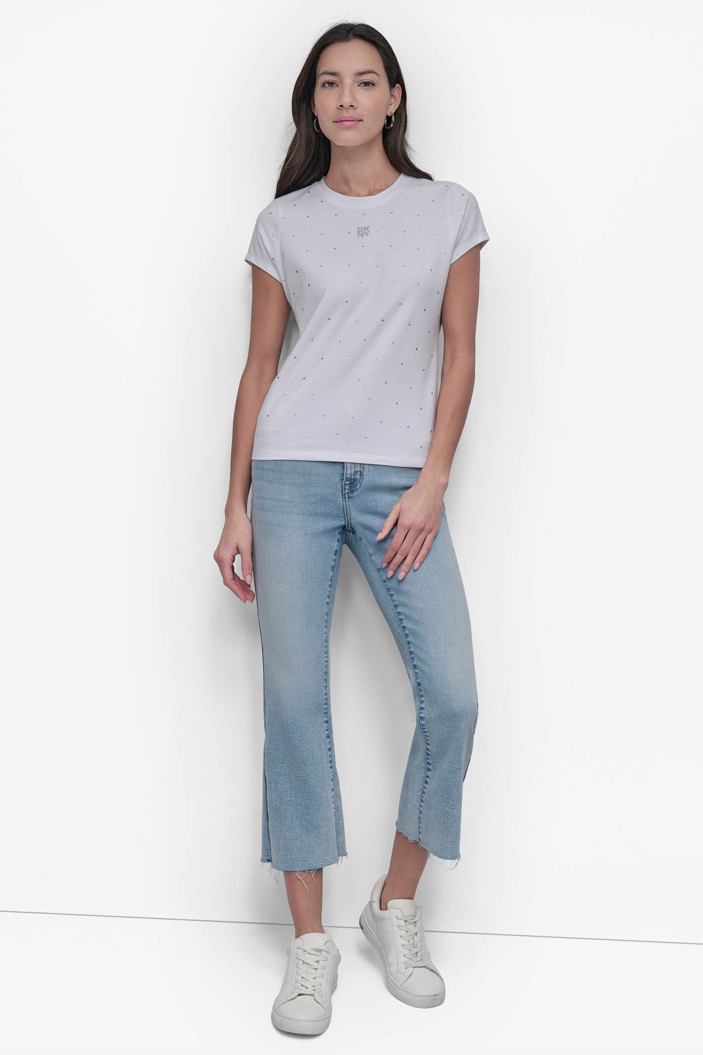 CRYSTAL EMBELLISHED LOGO TEE VIEW 5 | Sport Essentials