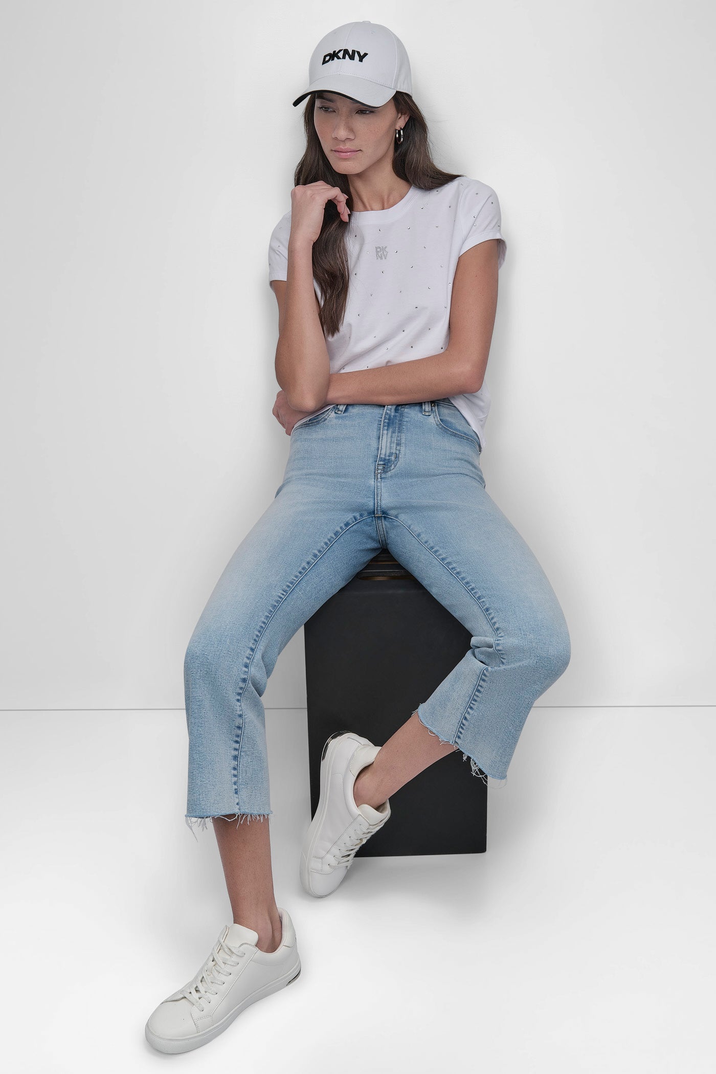CRYSTAL EMBELLISHED LOGO TEE VIEW 6 | Sport Essentials
