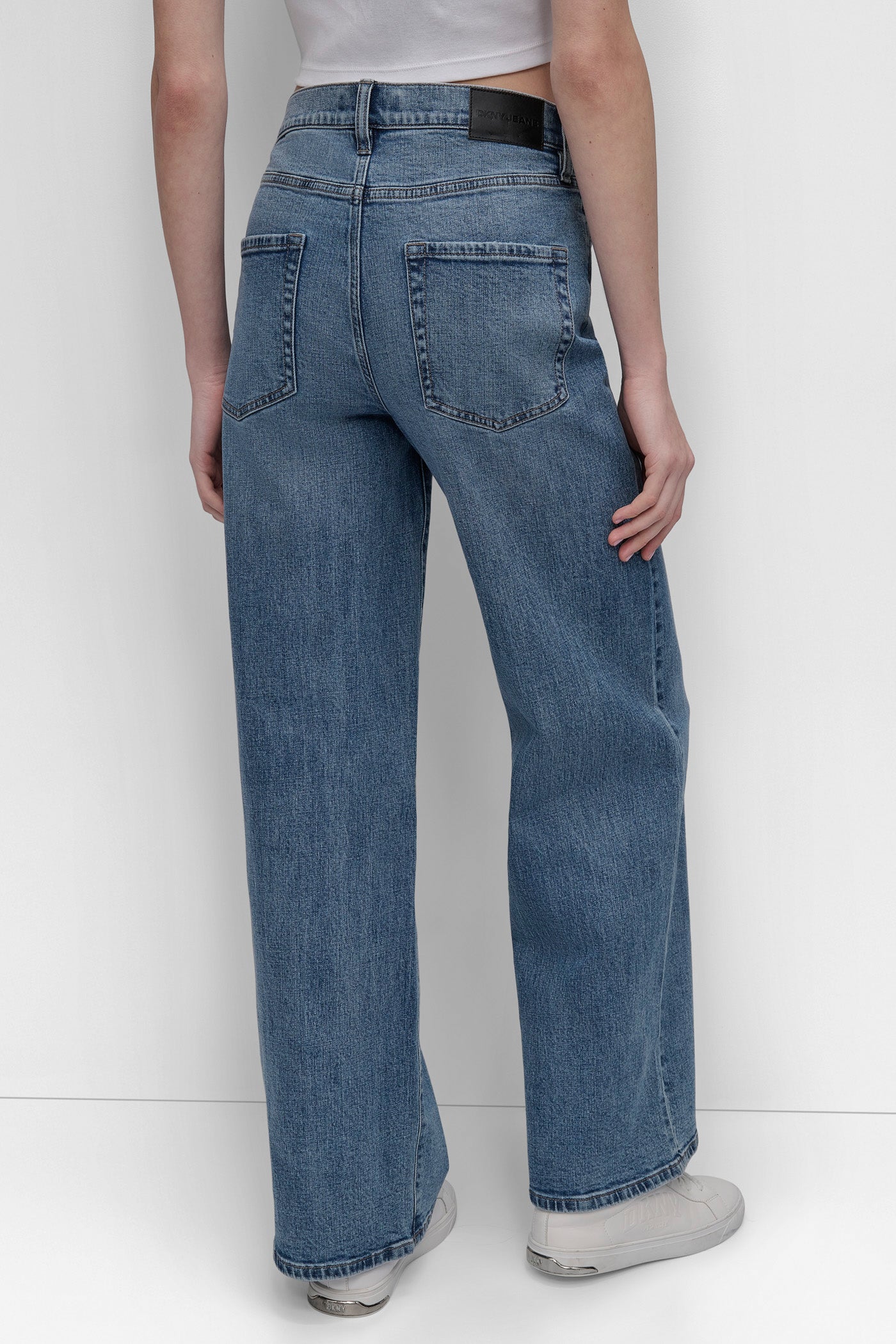 Westside HIGH-RISE TAILORED WIDE LEG JEAN, BACK VIEW | New clothing