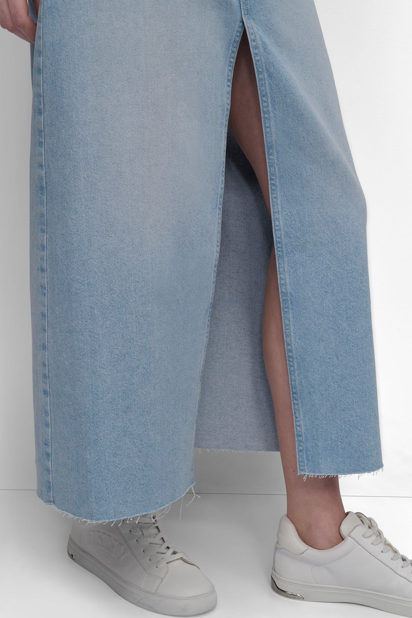 HIGH RISE A-LINE MAXI SKIRT VIEW 4 | Denim Destination