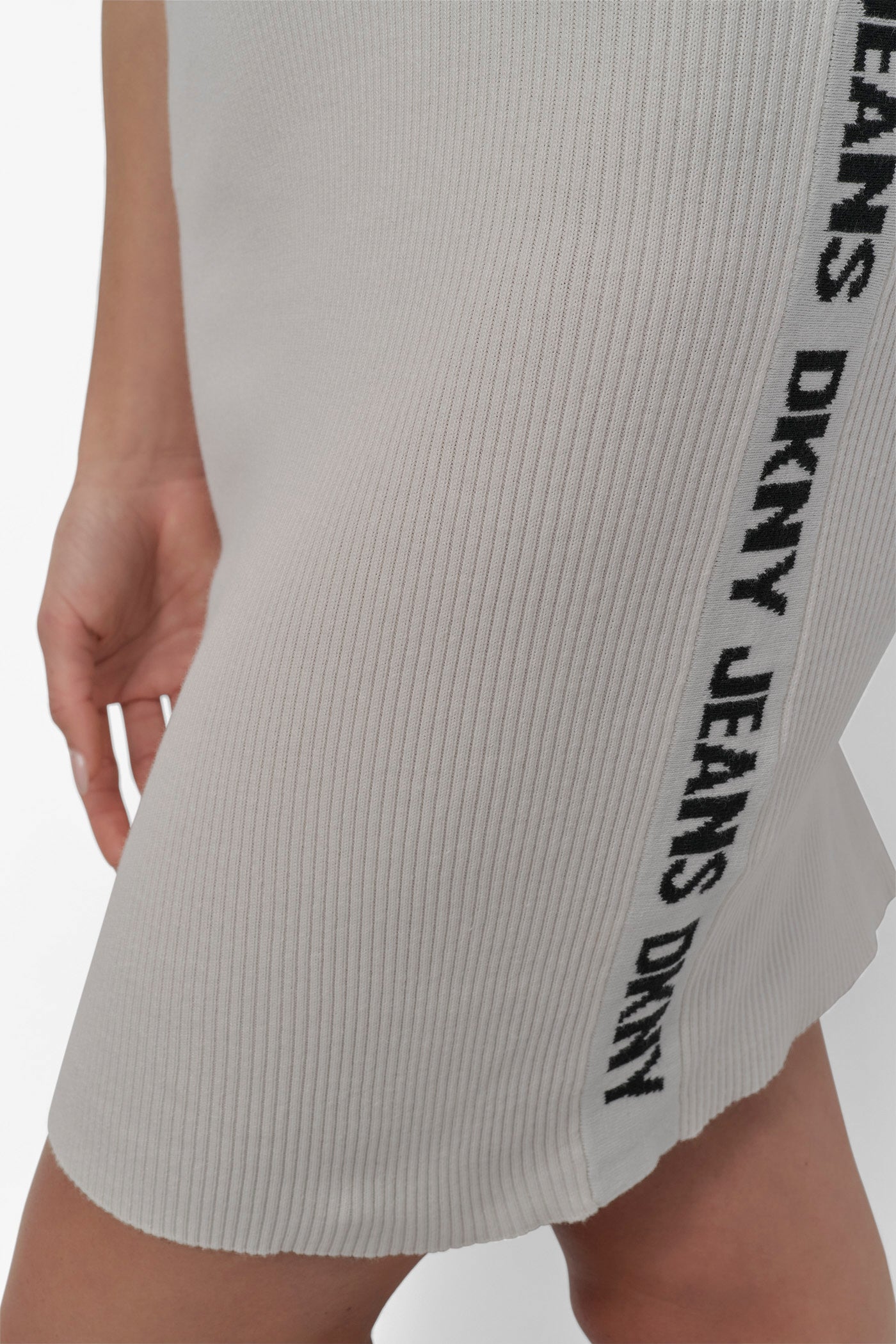 SIDE LOGO RIB MINI DRESS VIEW 6 | Summer Essentials