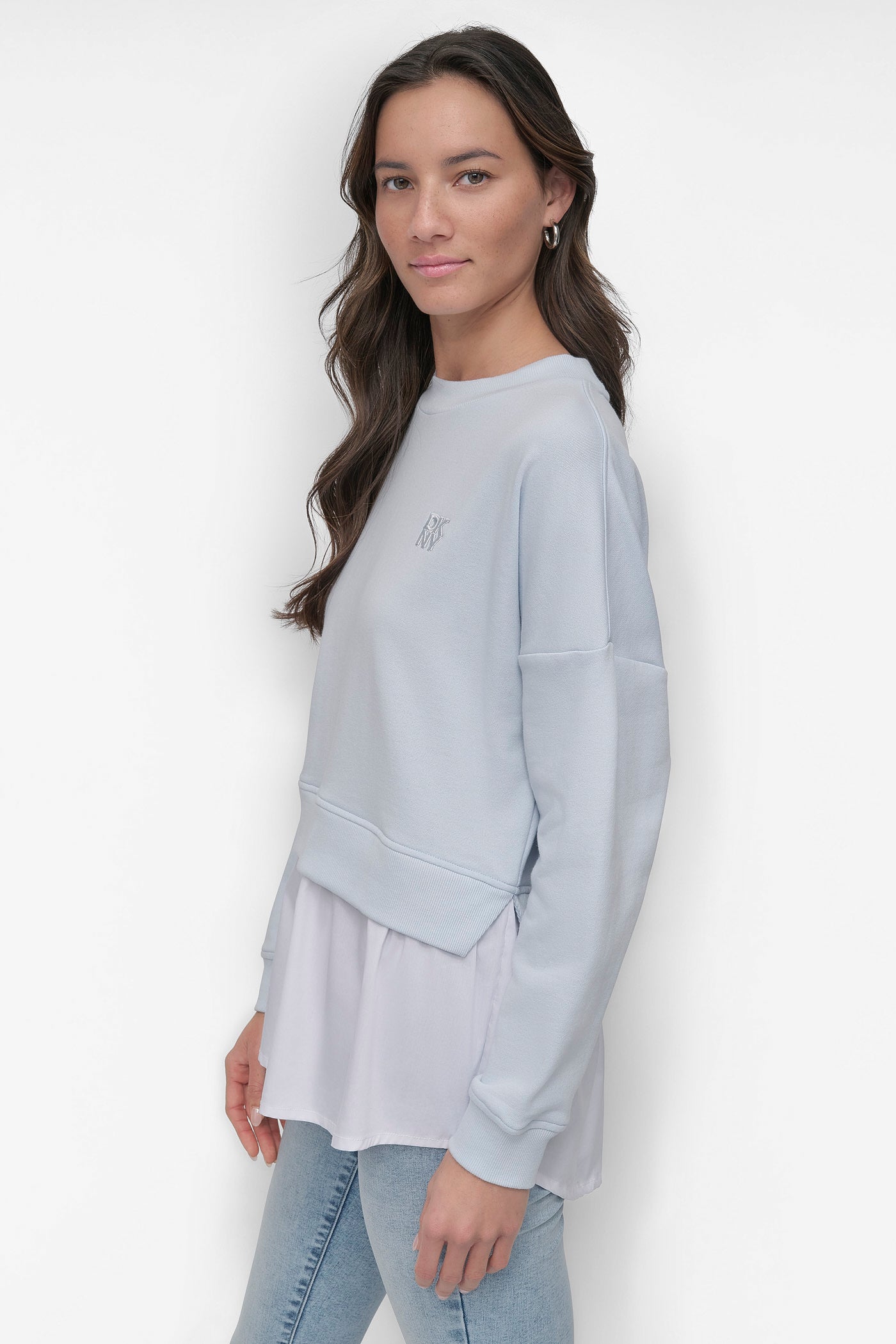 SWEATSHIRT WITH POPLIN SHIRT VIEW 3 | All Products