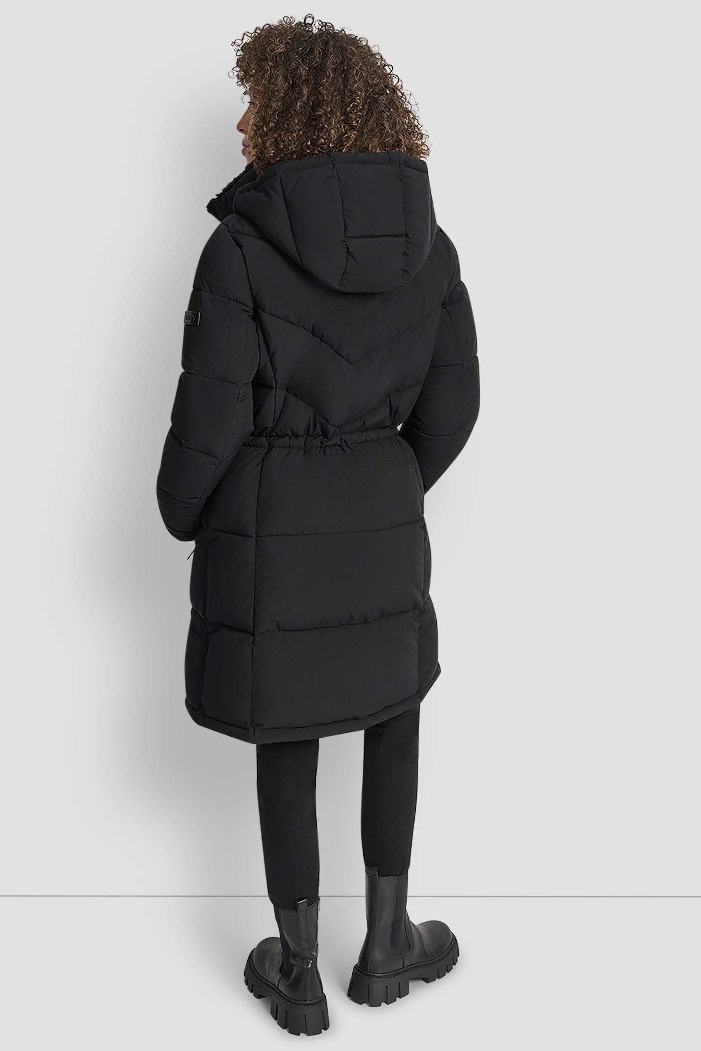 Black SHORT PUFFER JACKET, VIEW 2 | WOMENS COATS & JACKETS