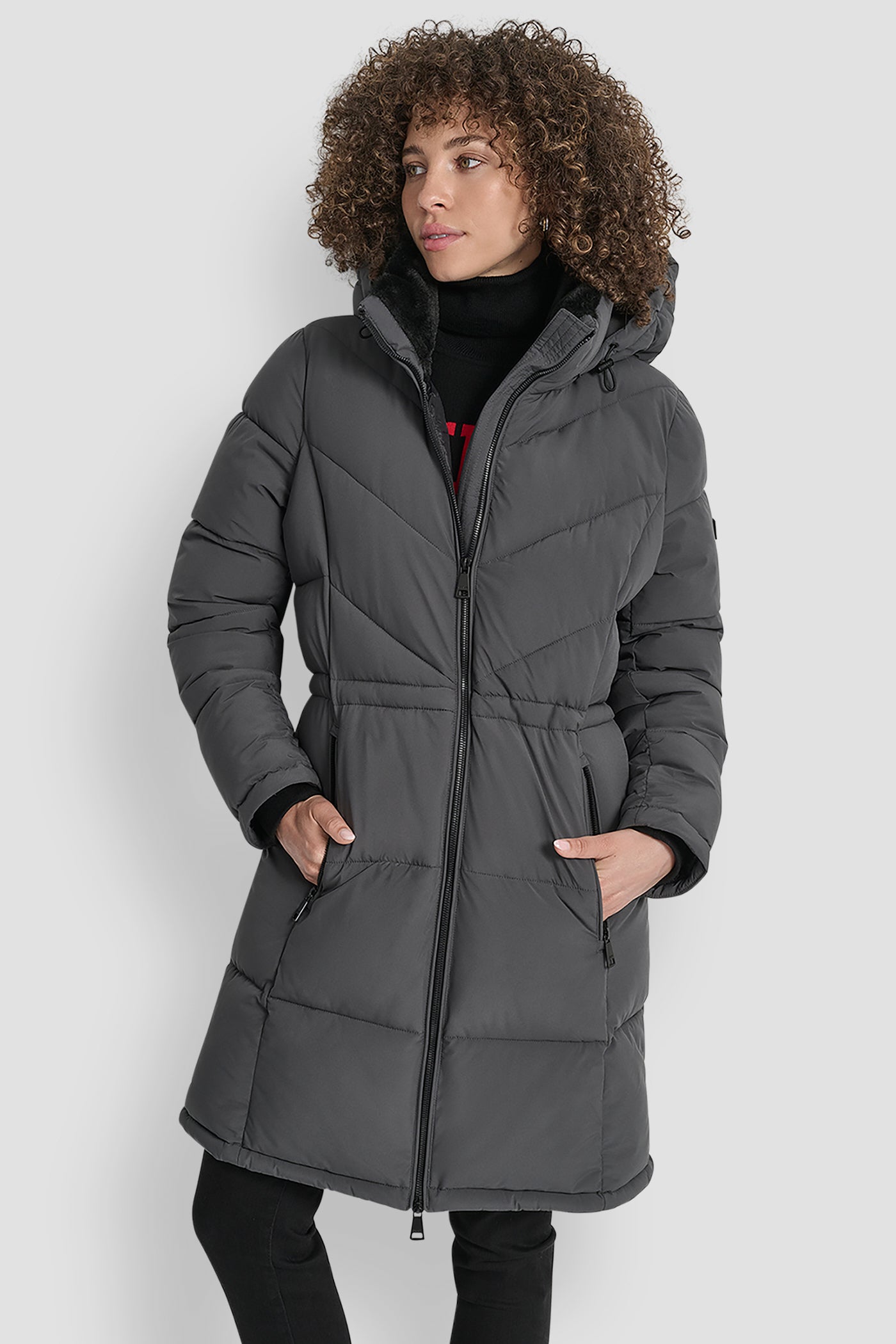 TITAN SHORT PUFFER JACKET, FRONT VIEW | WOMENS COATS & JACKETS