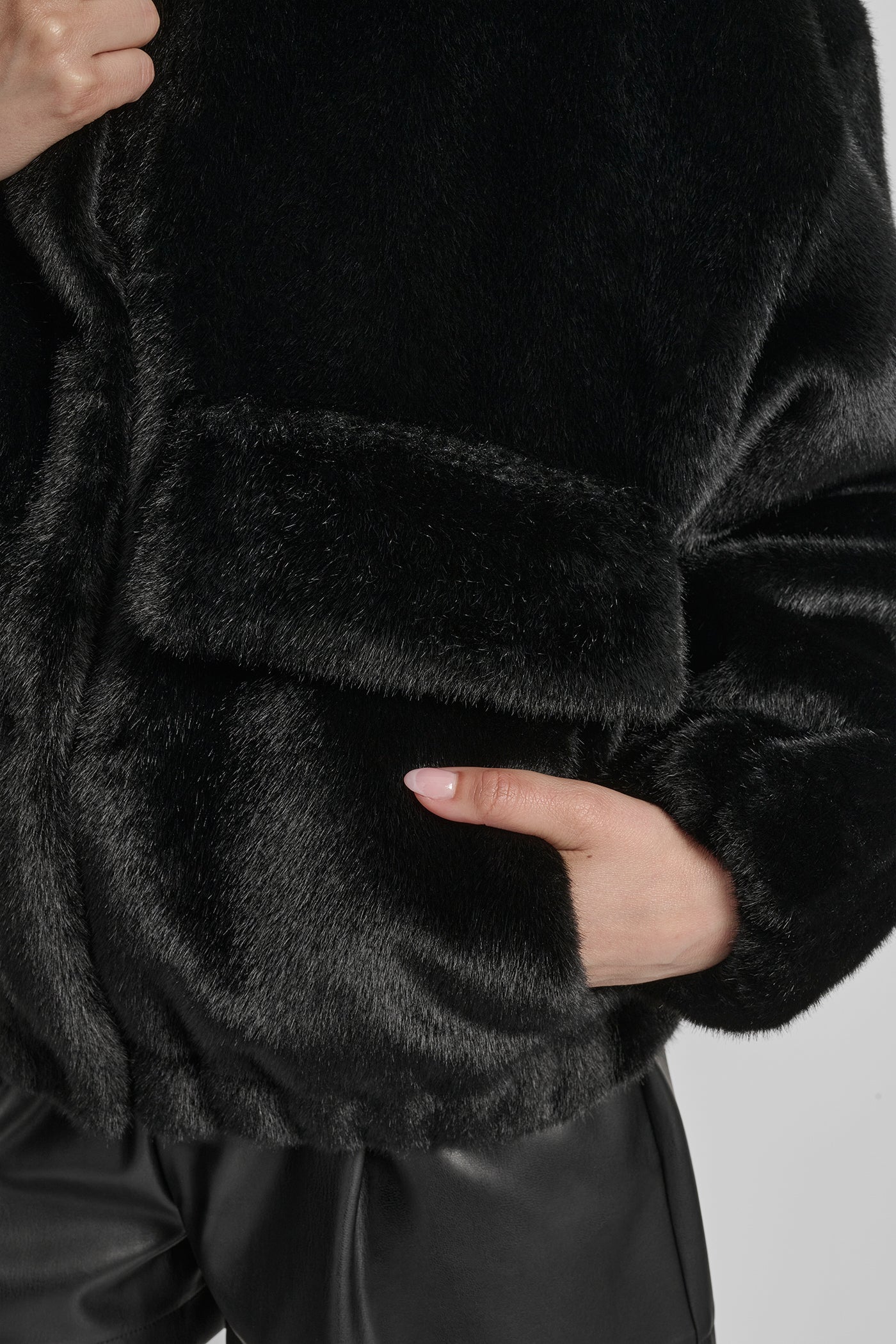 FAUX MINK BONDED SHEARLING VIEW 6 | WOMENS COATS & JACKETS