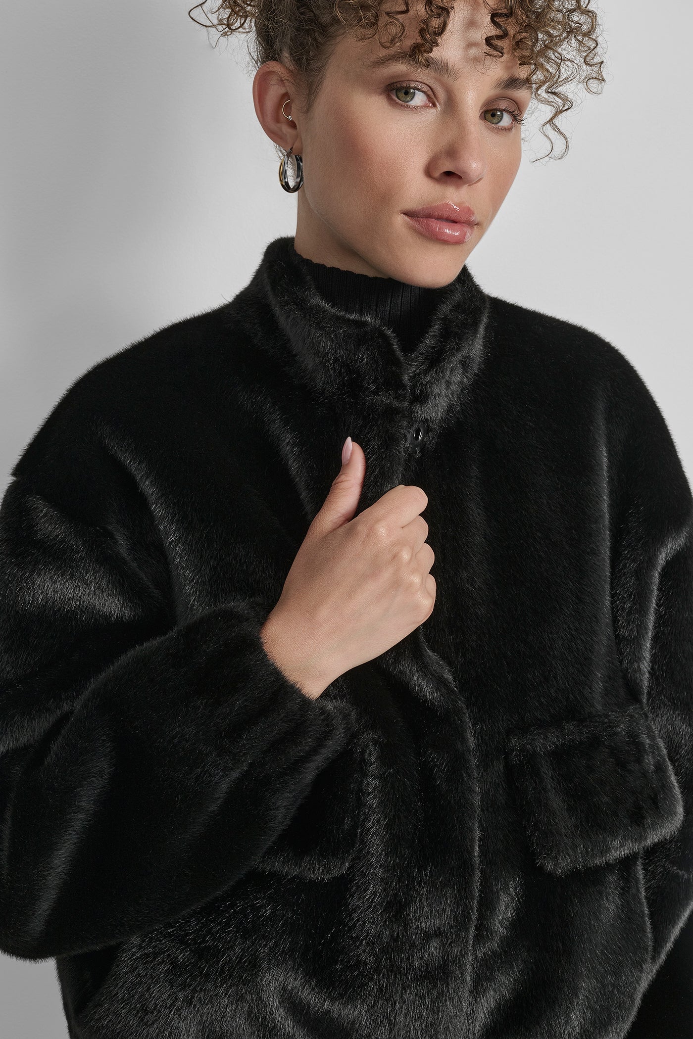 FAUX MINK BONDED SHEARLING VIEW 5 | WOMENS COATS & JACKETS