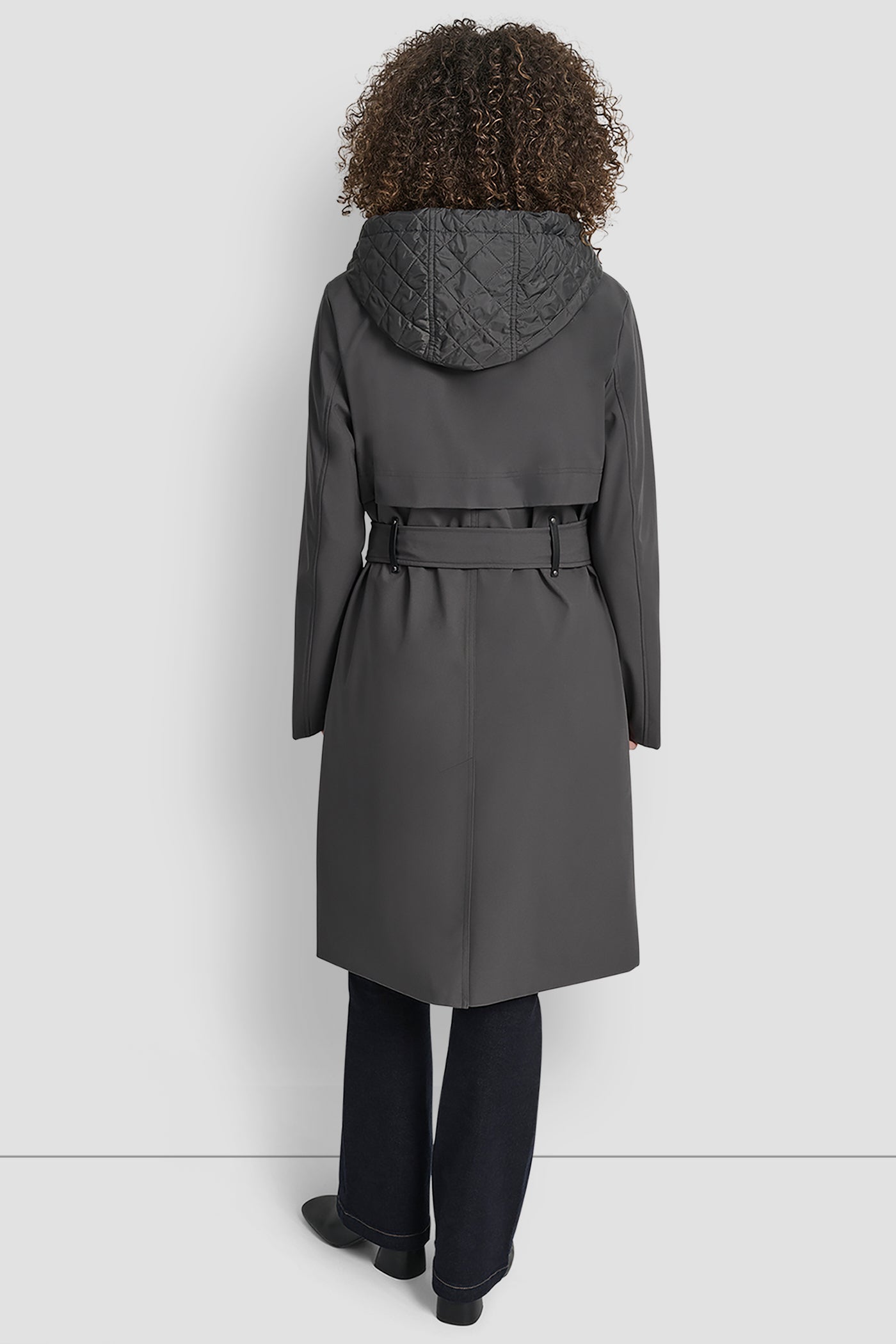 TITAN LONG FLEXTECH COAT WITH QUILTED BIB, BACK VIEW | New Arrivals