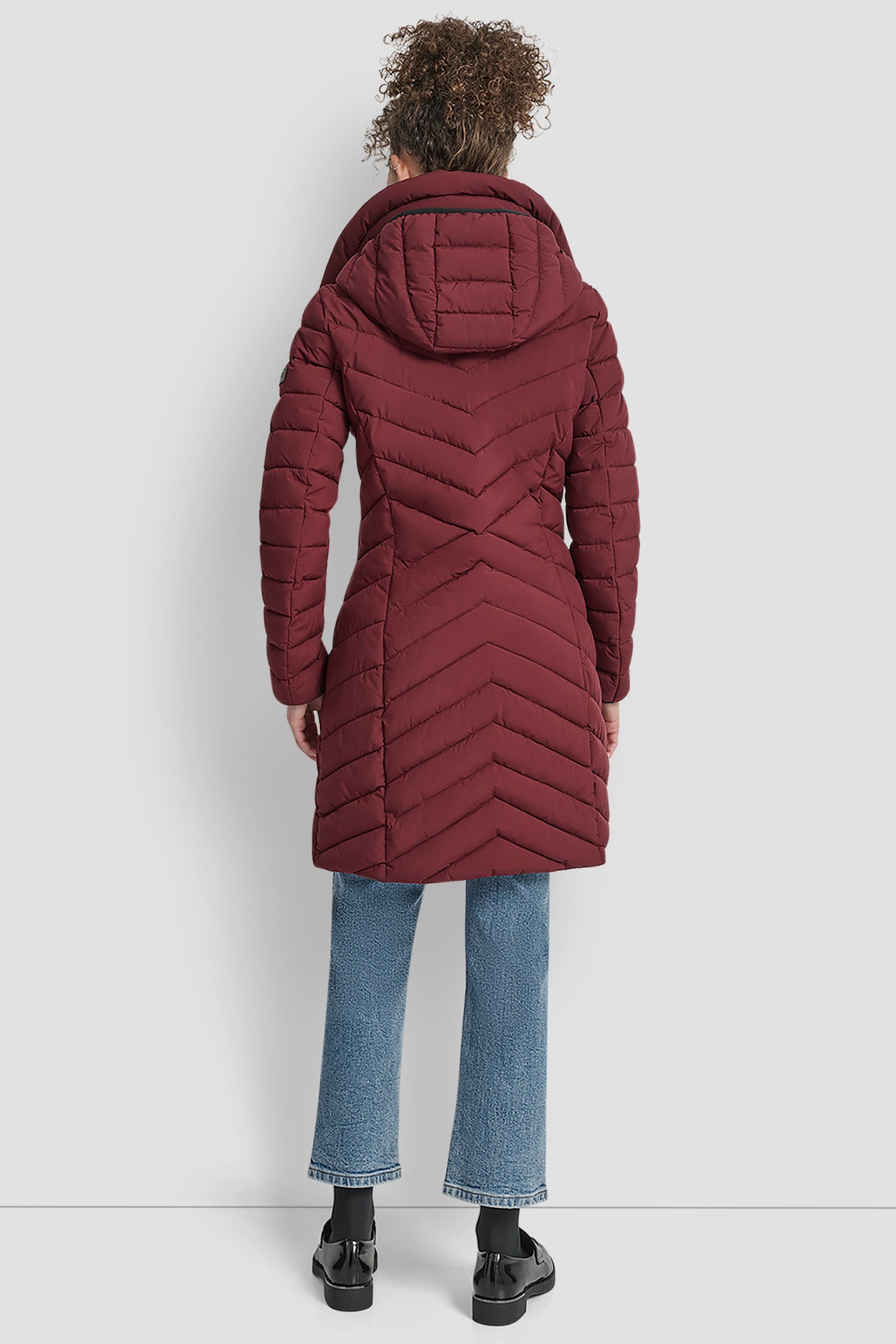 BORDEAUX LONG PACKABLE VESTIE WALKER, BACK VIEW | New Arrivals