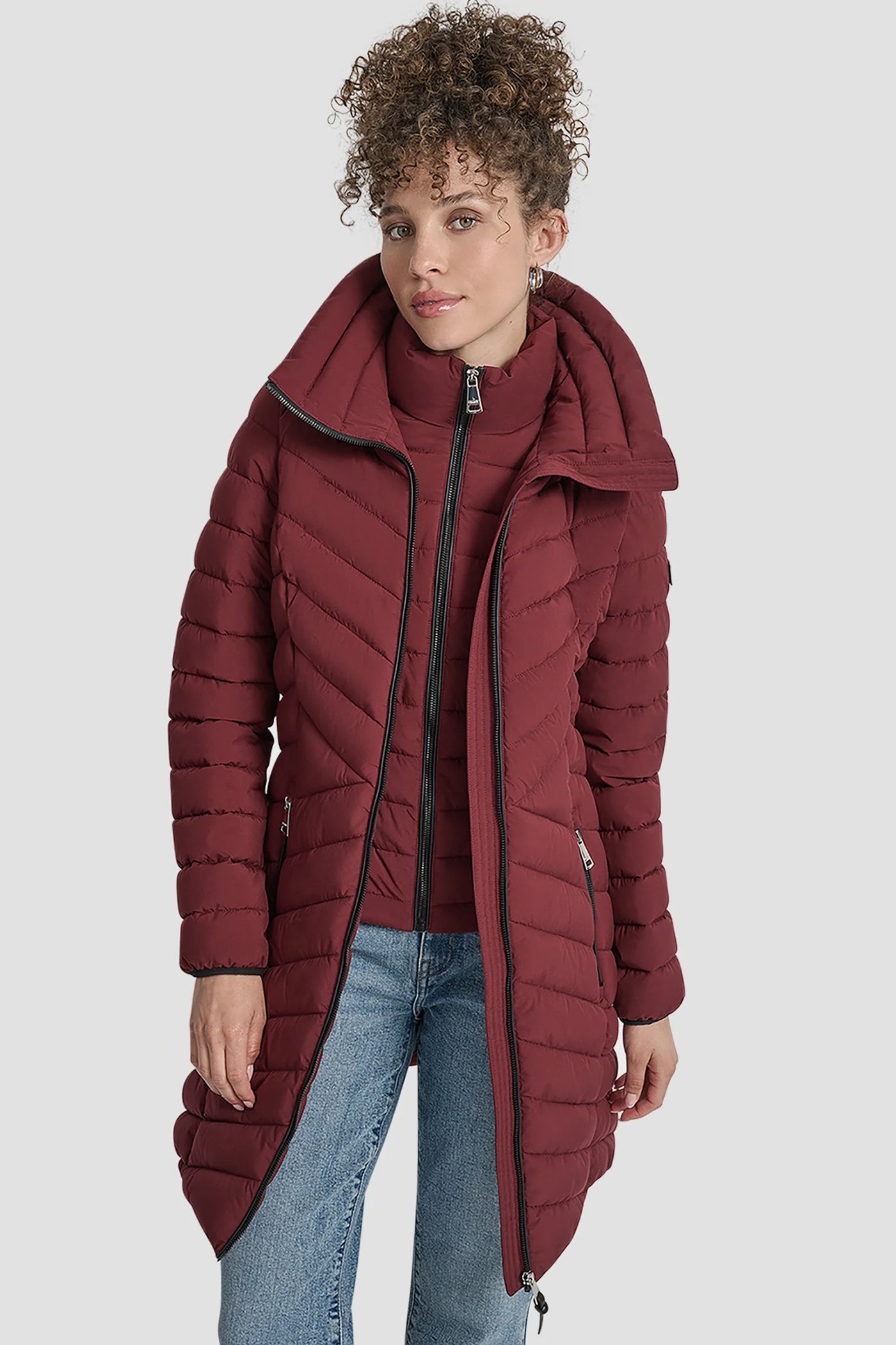 BORDEAUX LONG PACKABLE VESTIE WALKER, VIEW 1 | Back-To-School Shop